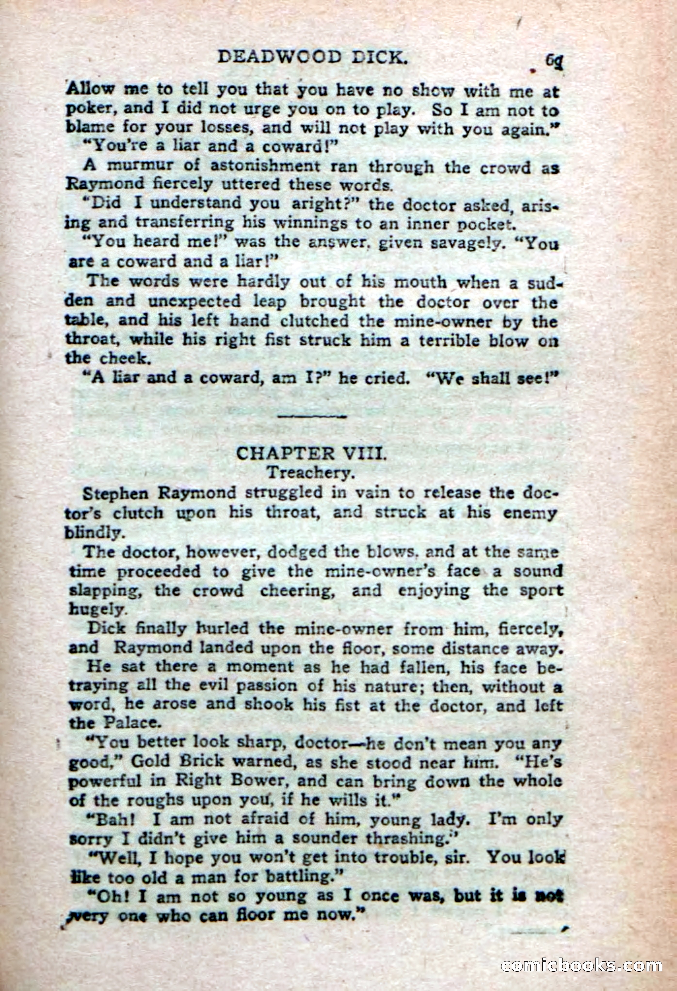 Deadwood Dick's Big Deal; or, The Gold Brick of Oregon — page 67 of 100