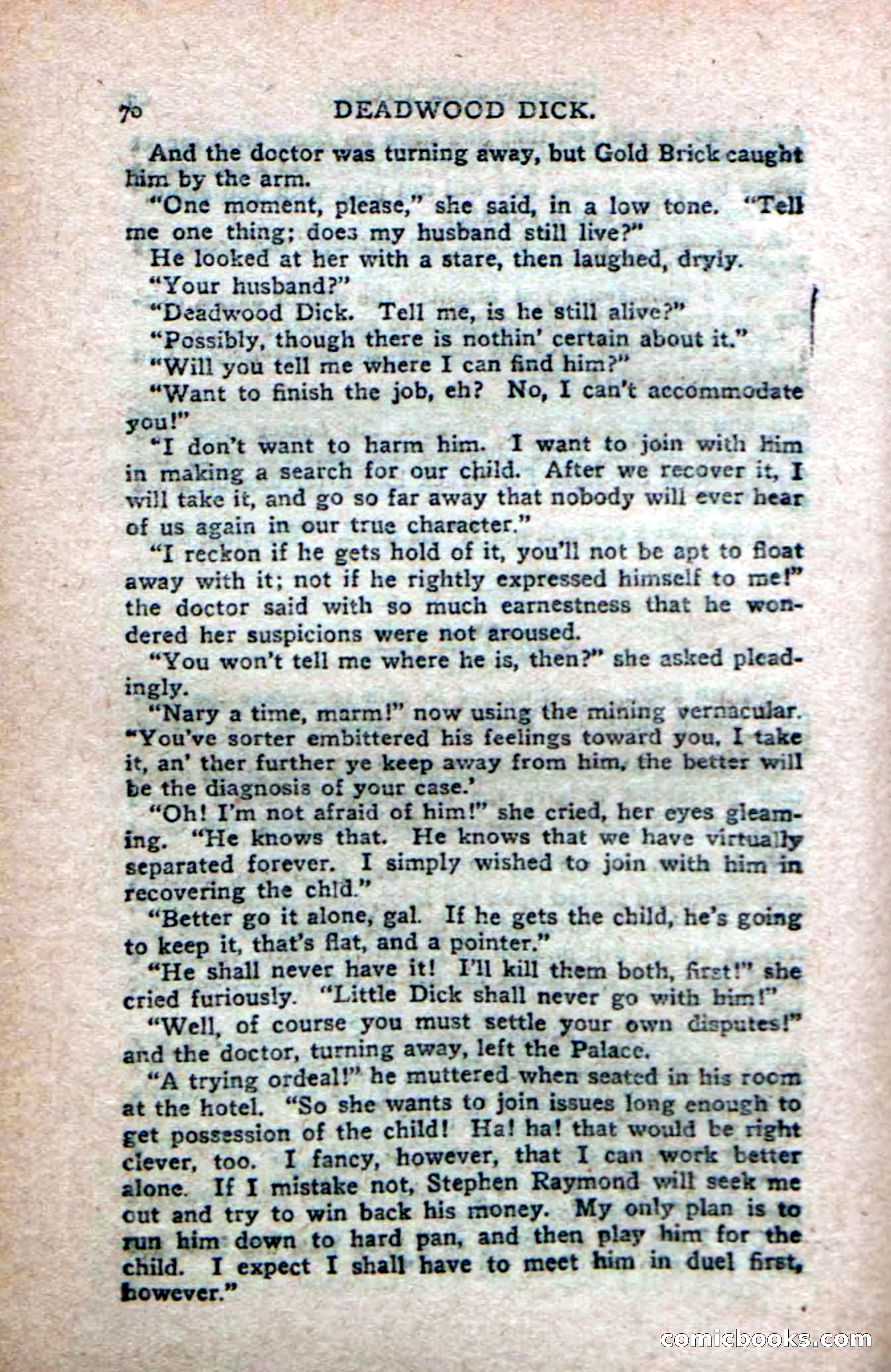 Deadwood Dick's Big Deal; or, The Gold Brick of Oregon — page 68 of 100