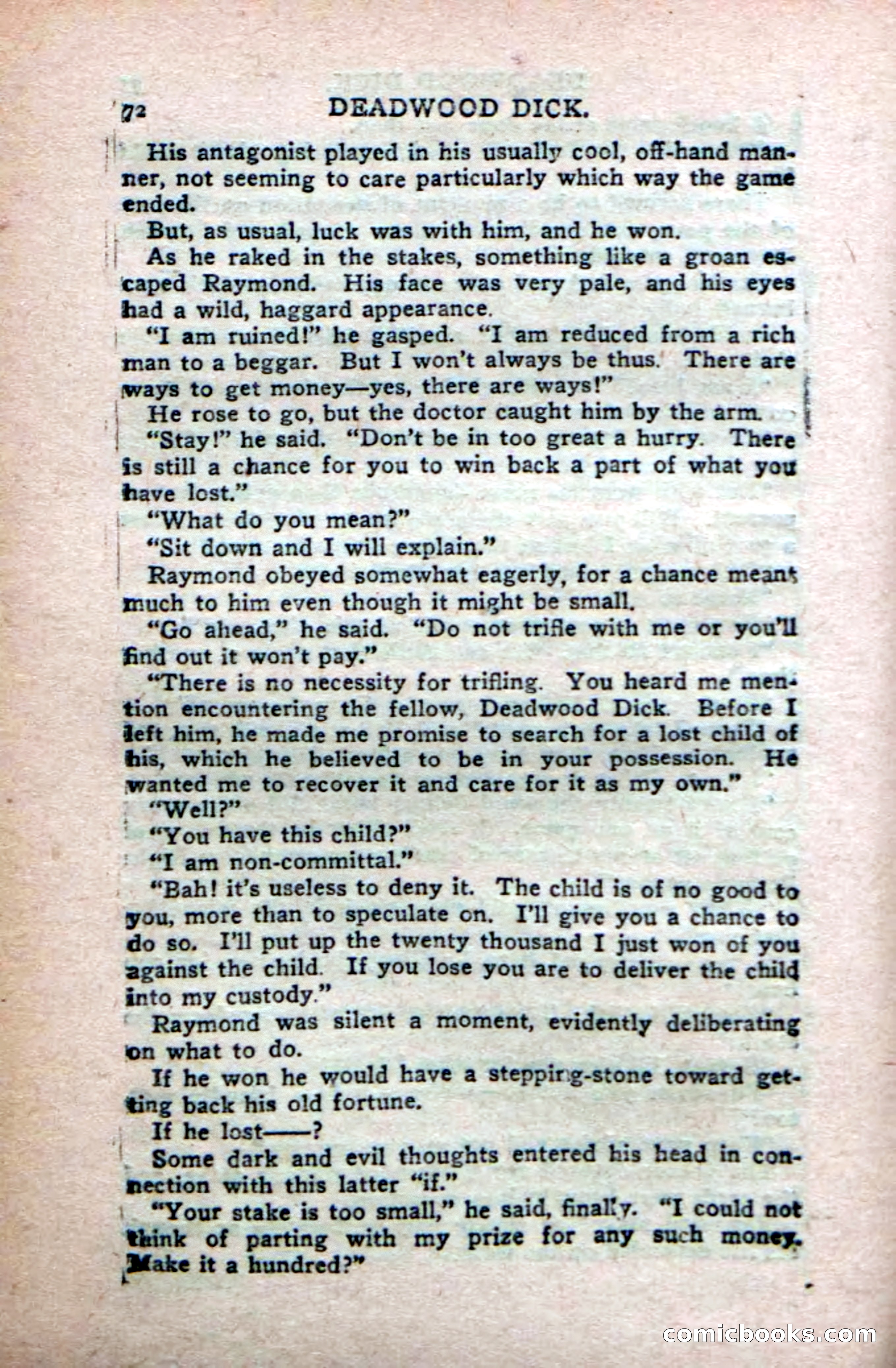 Deadwood Dick's Big Deal; or, The Gold Brick of Oregon — page 70 of 100