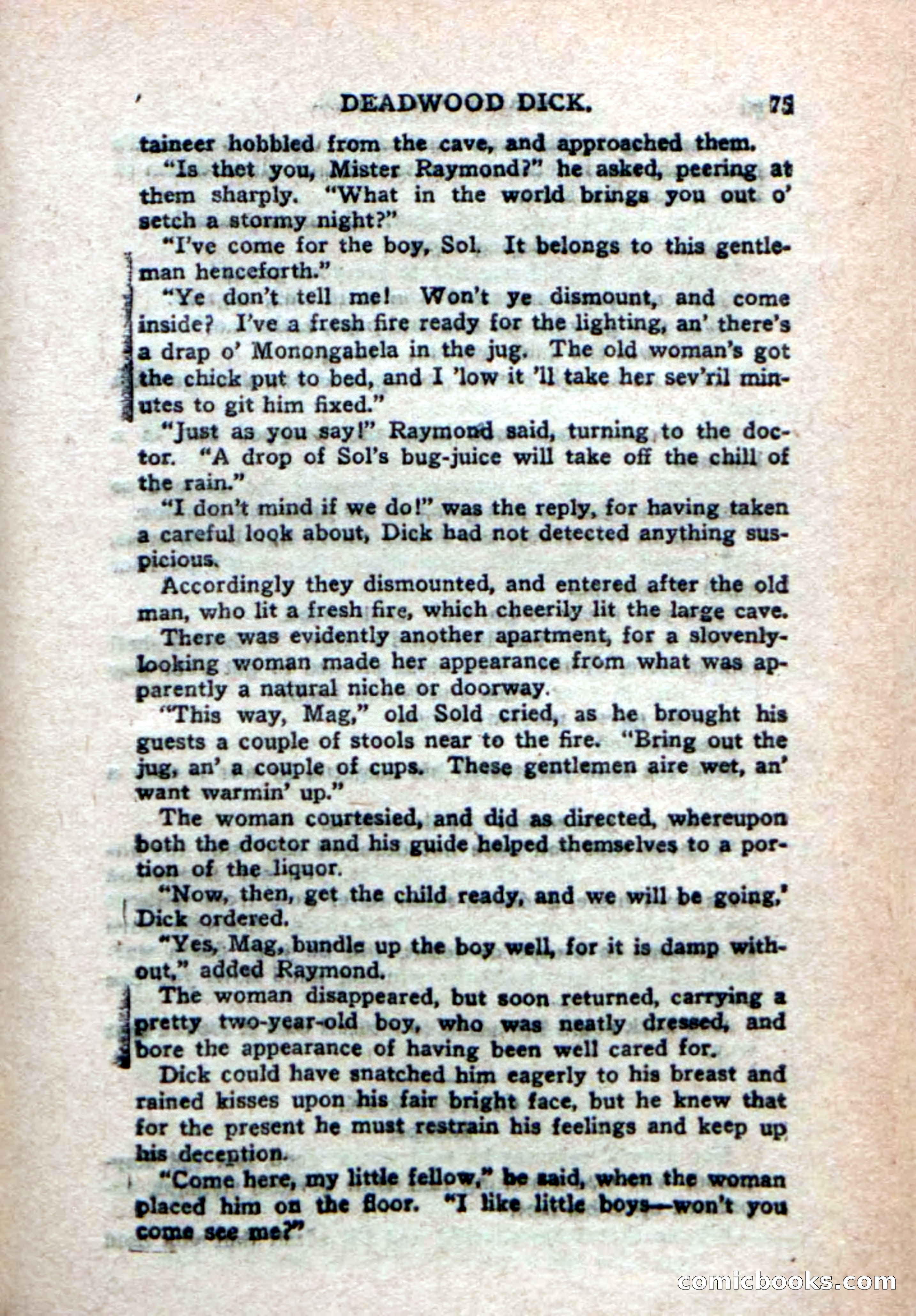 Deadwood Dick's Big Deal; or, The Gold Brick of Oregon — page 73 of 100