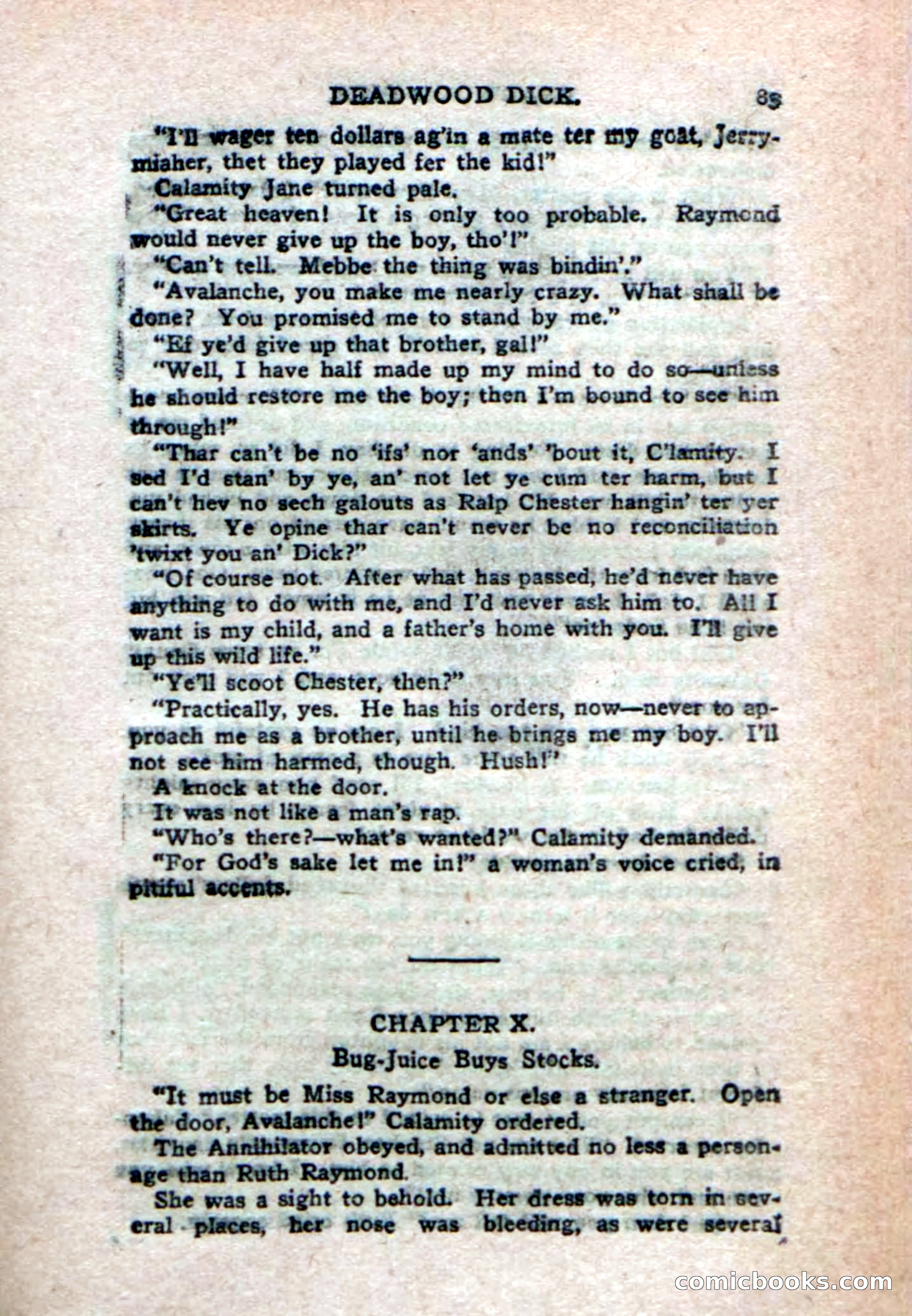 Deadwood Dick's Big Deal; or, The Gold Brick of Oregon — page 81 of 100