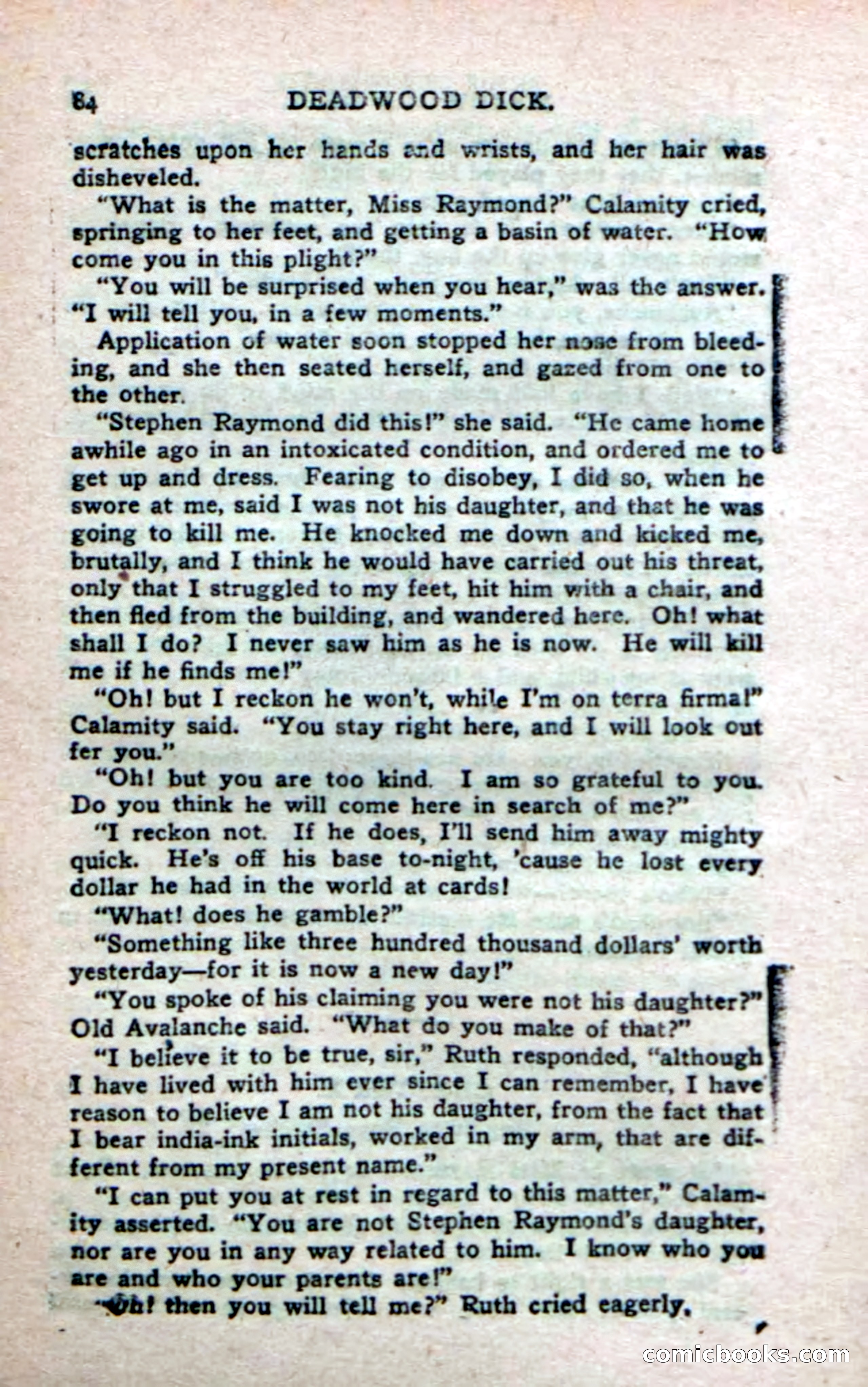 Deadwood Dick's Big Deal; or, The Gold Brick of Oregon — page 82 of 100
