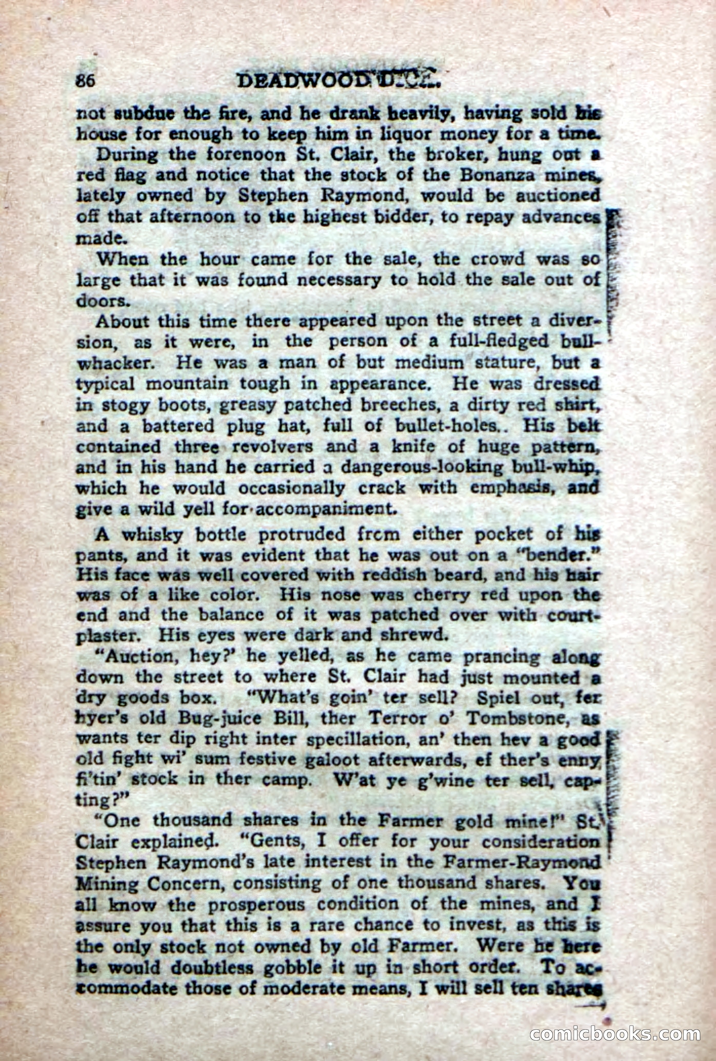 Deadwood Dick's Big Deal; or, The Gold Brick of Oregon — page 84 of 100