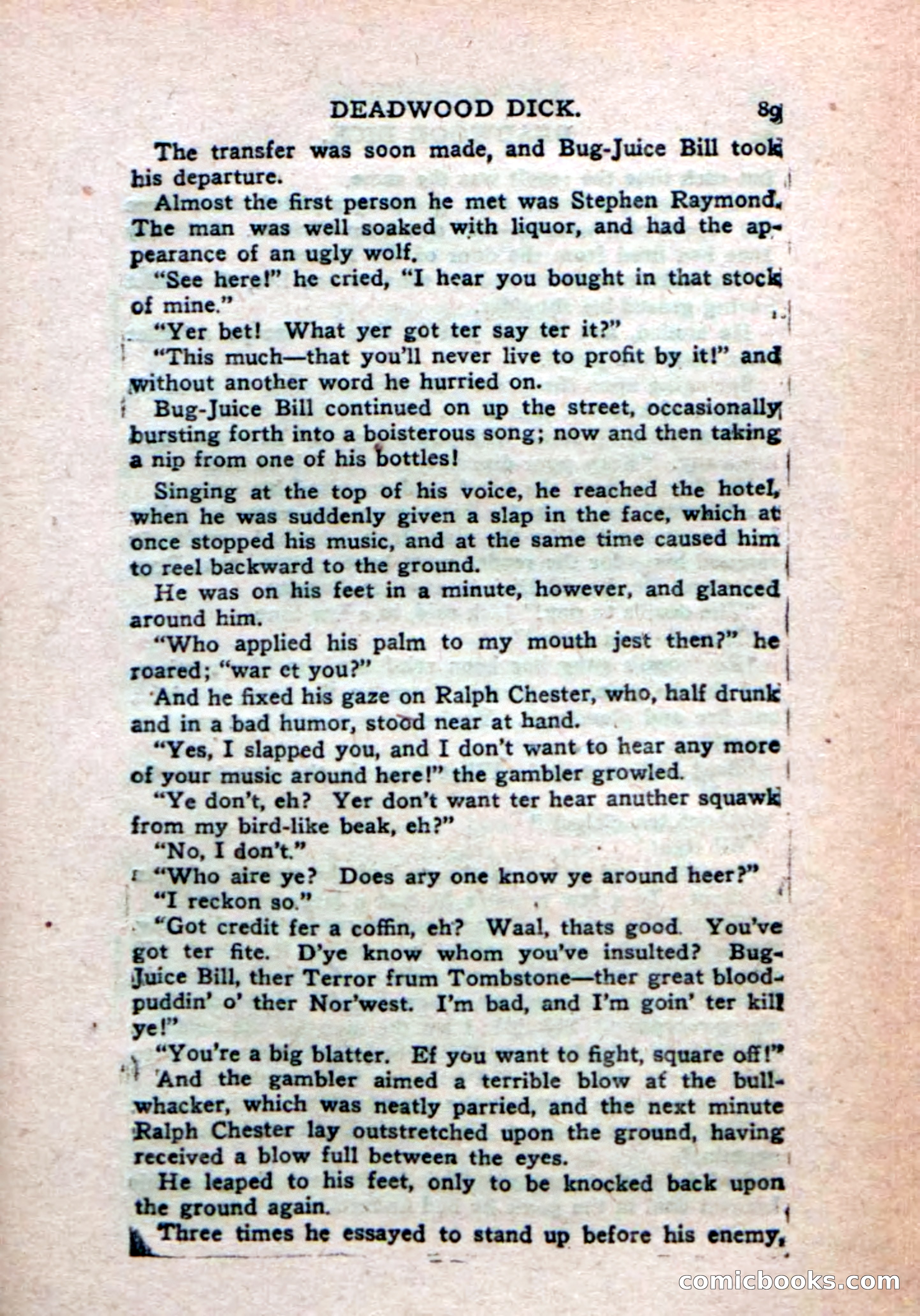 Deadwood Dick's Big Deal; or, The Gold Brick of Oregon — page 87 of 100