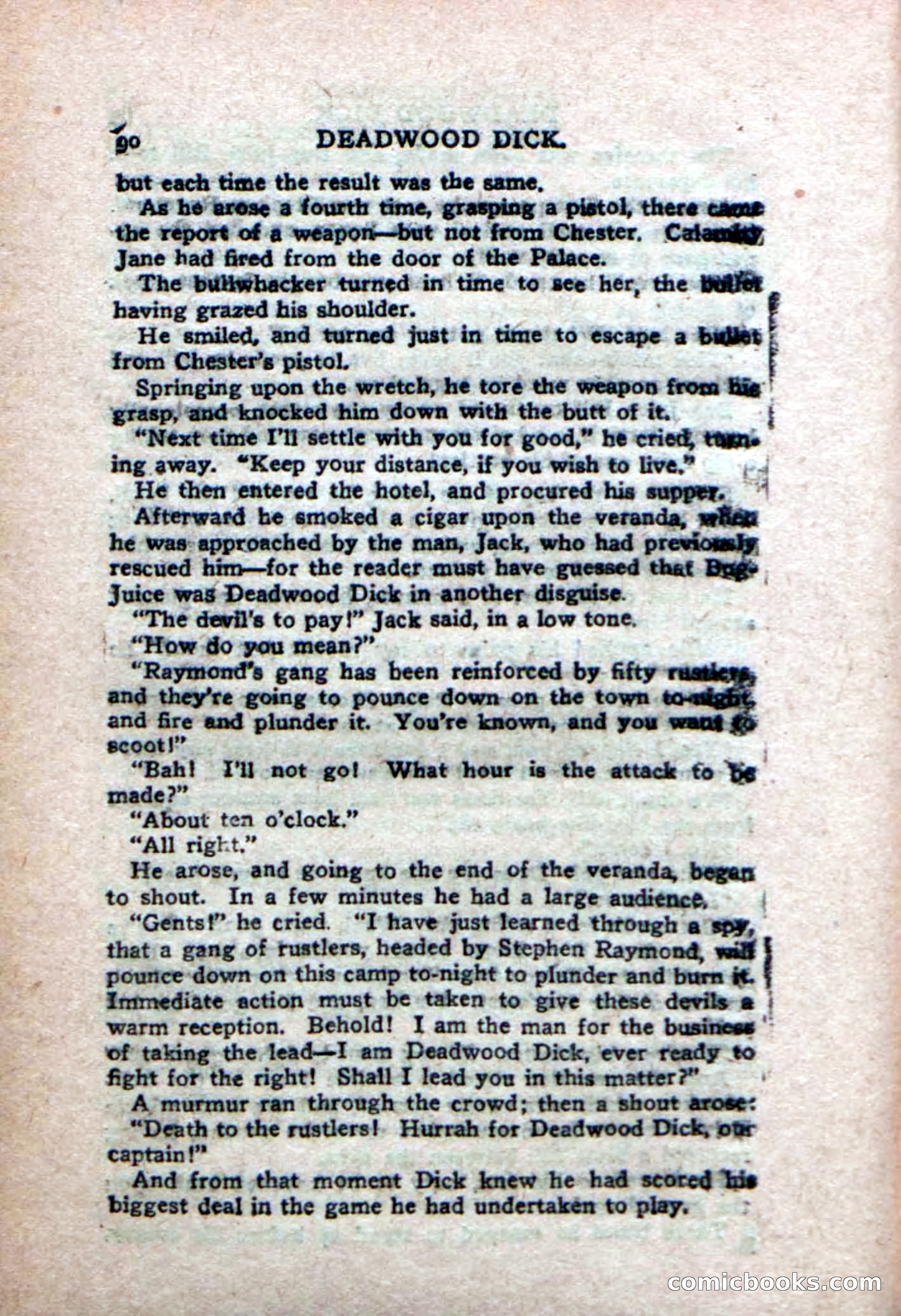 Deadwood Dick's Big Deal; or, The Gold Brick of Oregon — page 88 of 100