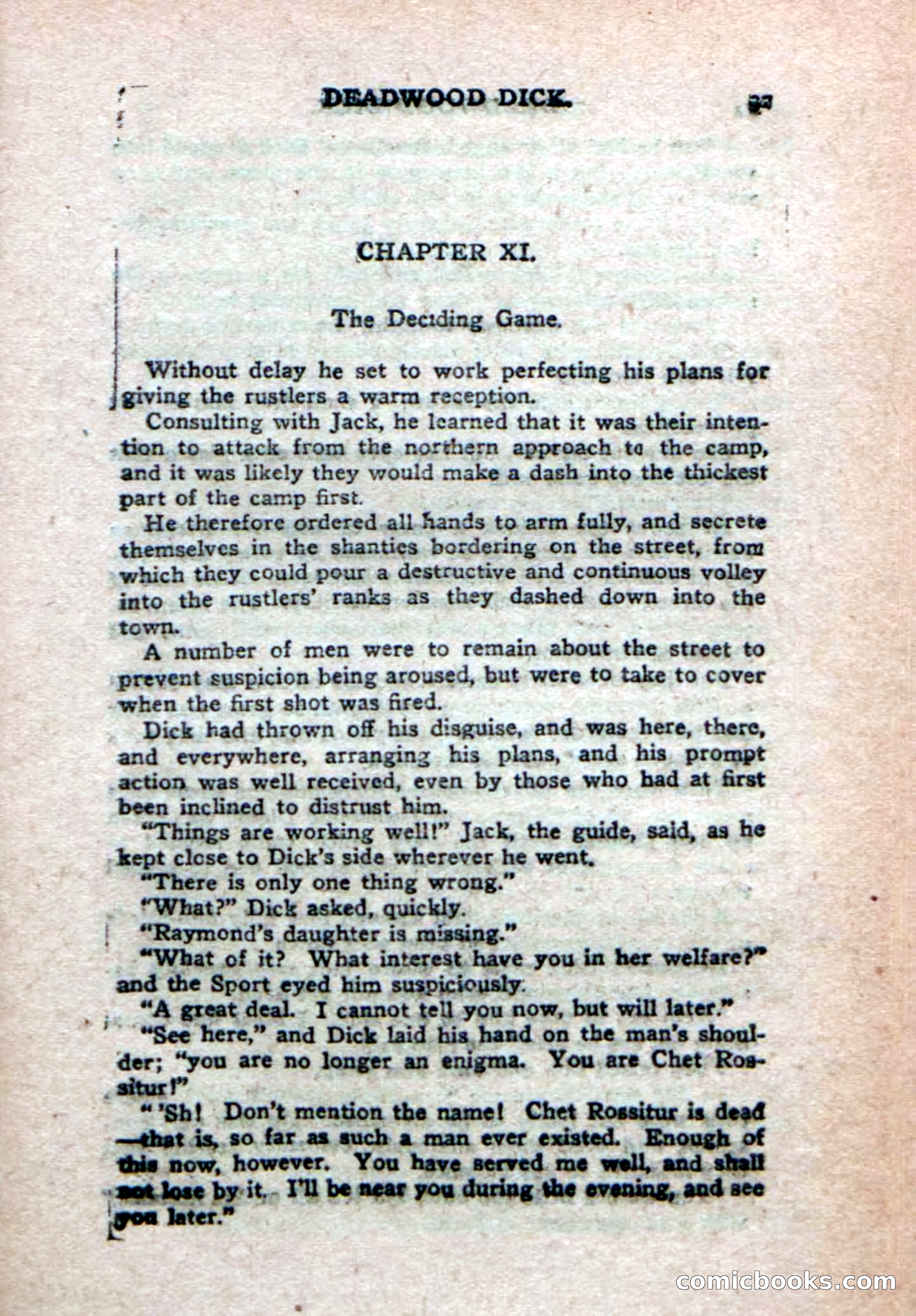 Deadwood Dick's Big Deal; or, The Gold Brick of Oregon — page 89 of 100