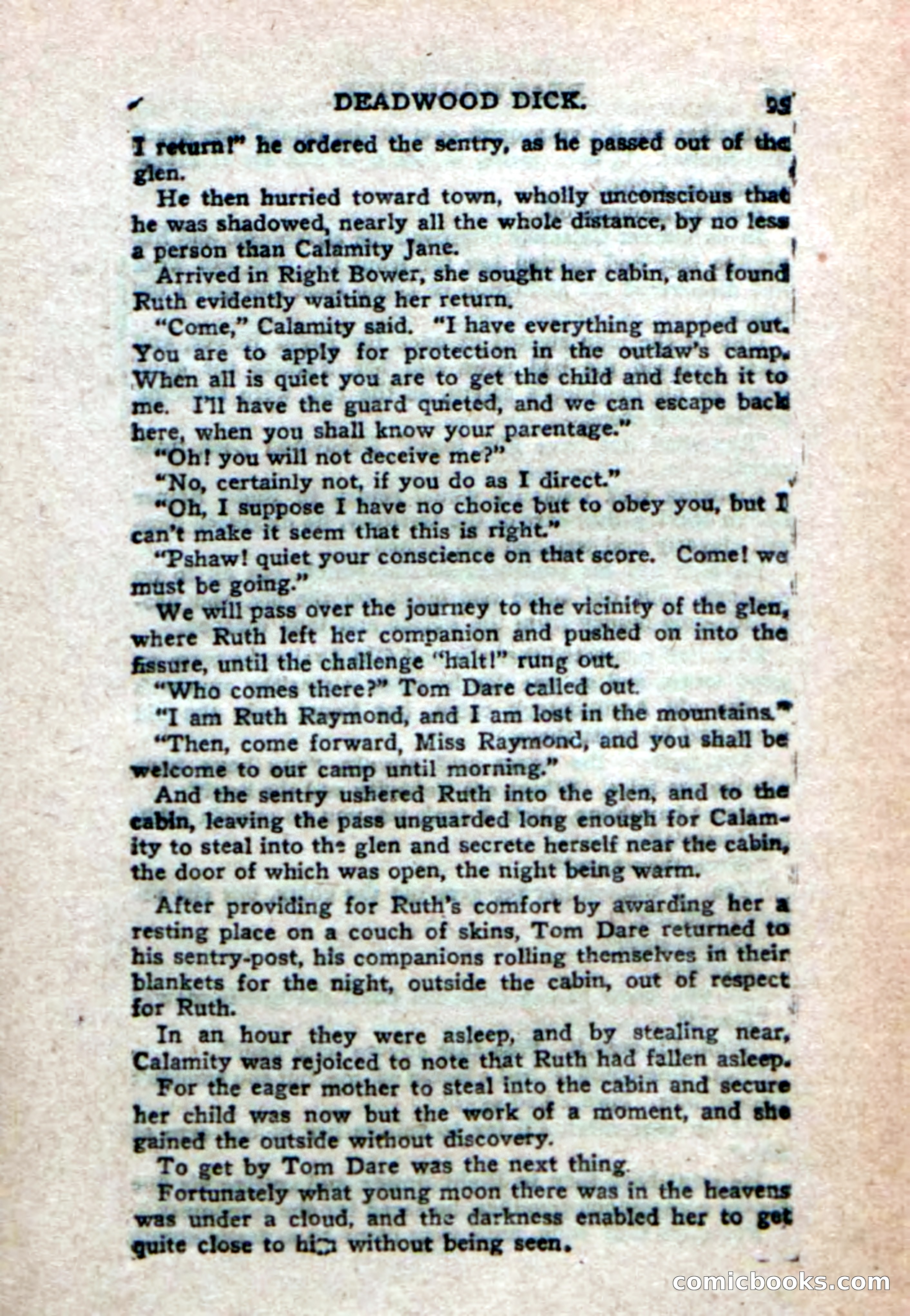 Deadwood Dick's Big Deal; or, The Gold Brick of Oregon — page 93 of 100
