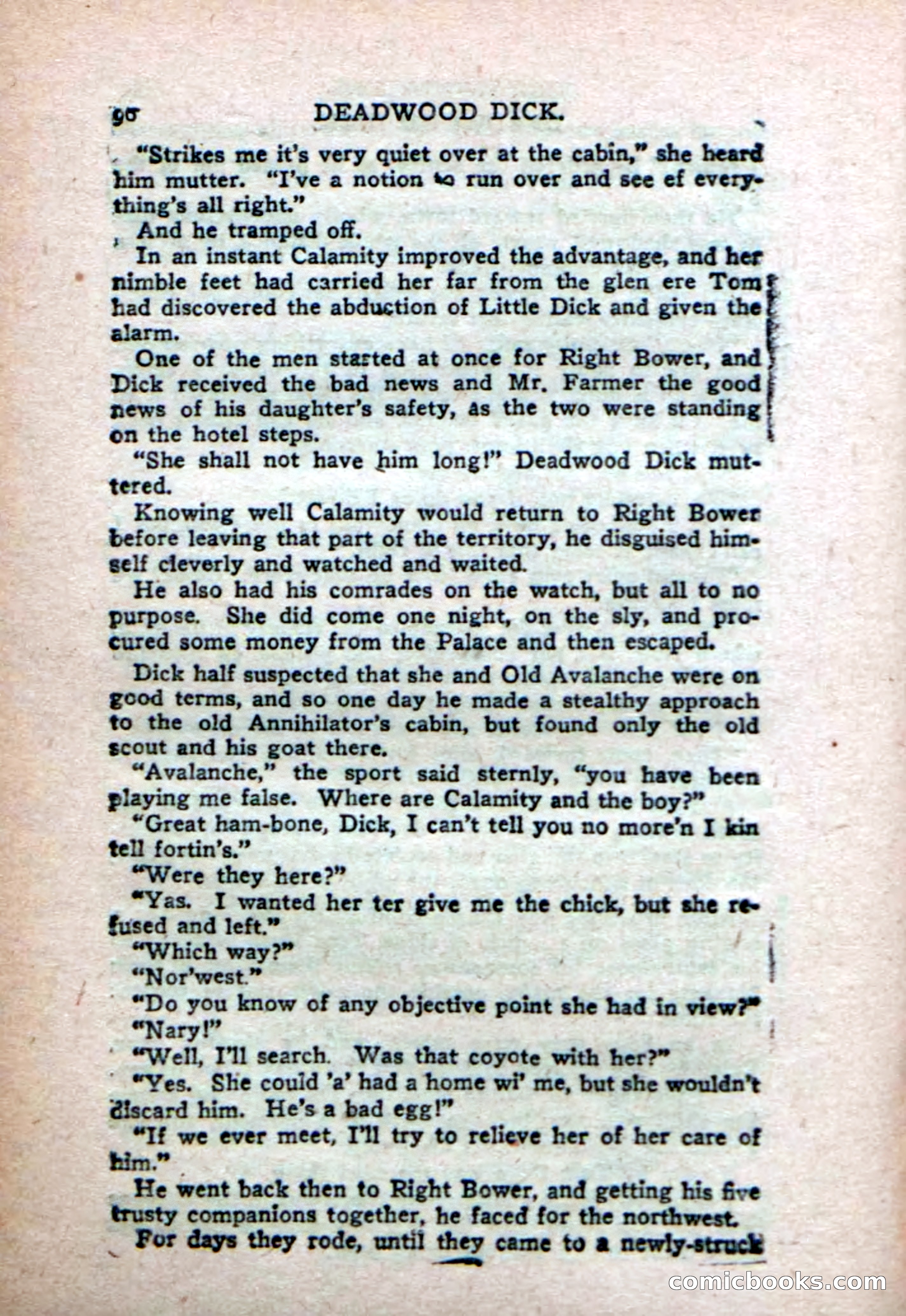 Deadwood Dick's Big Deal; or, The Gold Brick of Oregon — page 94 of 100