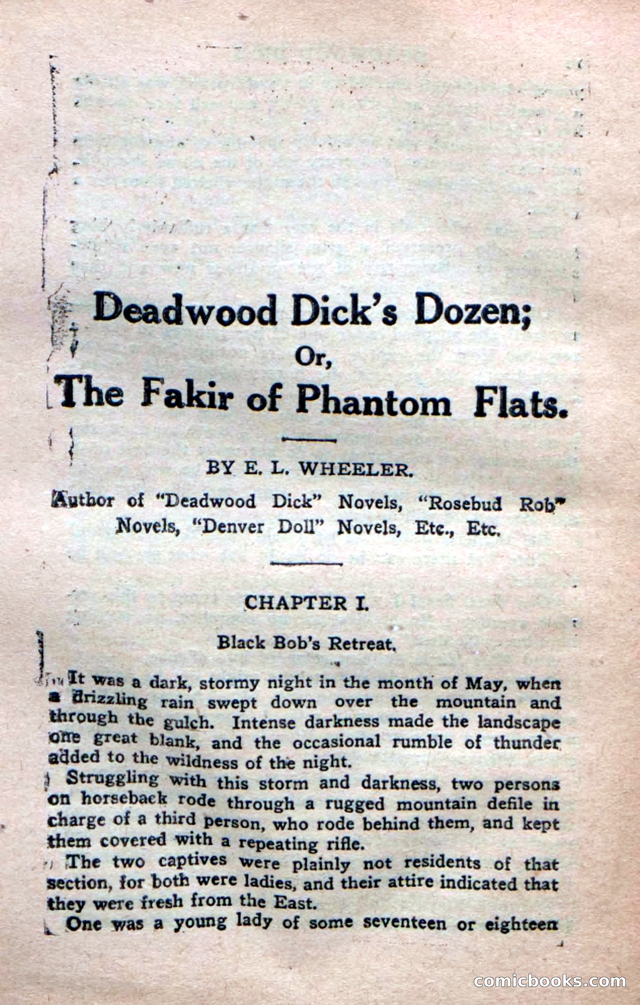 Deadwood Dick's Dozen; or The Fakir of Phantom Flats — page 7 of 100