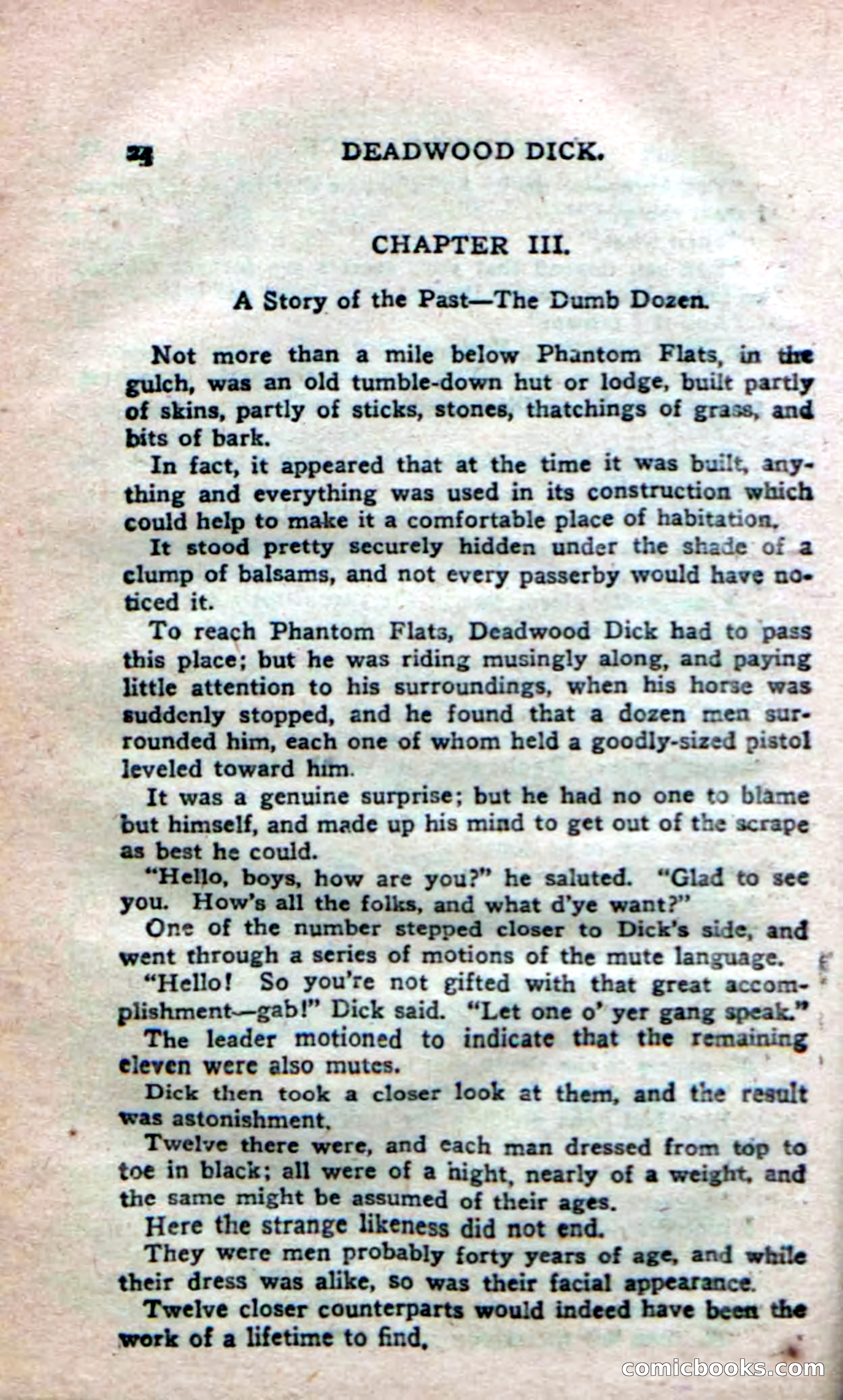 Deadwood Dick's Dozen; or The Fakir of Phantom Flats — page 22 of 100