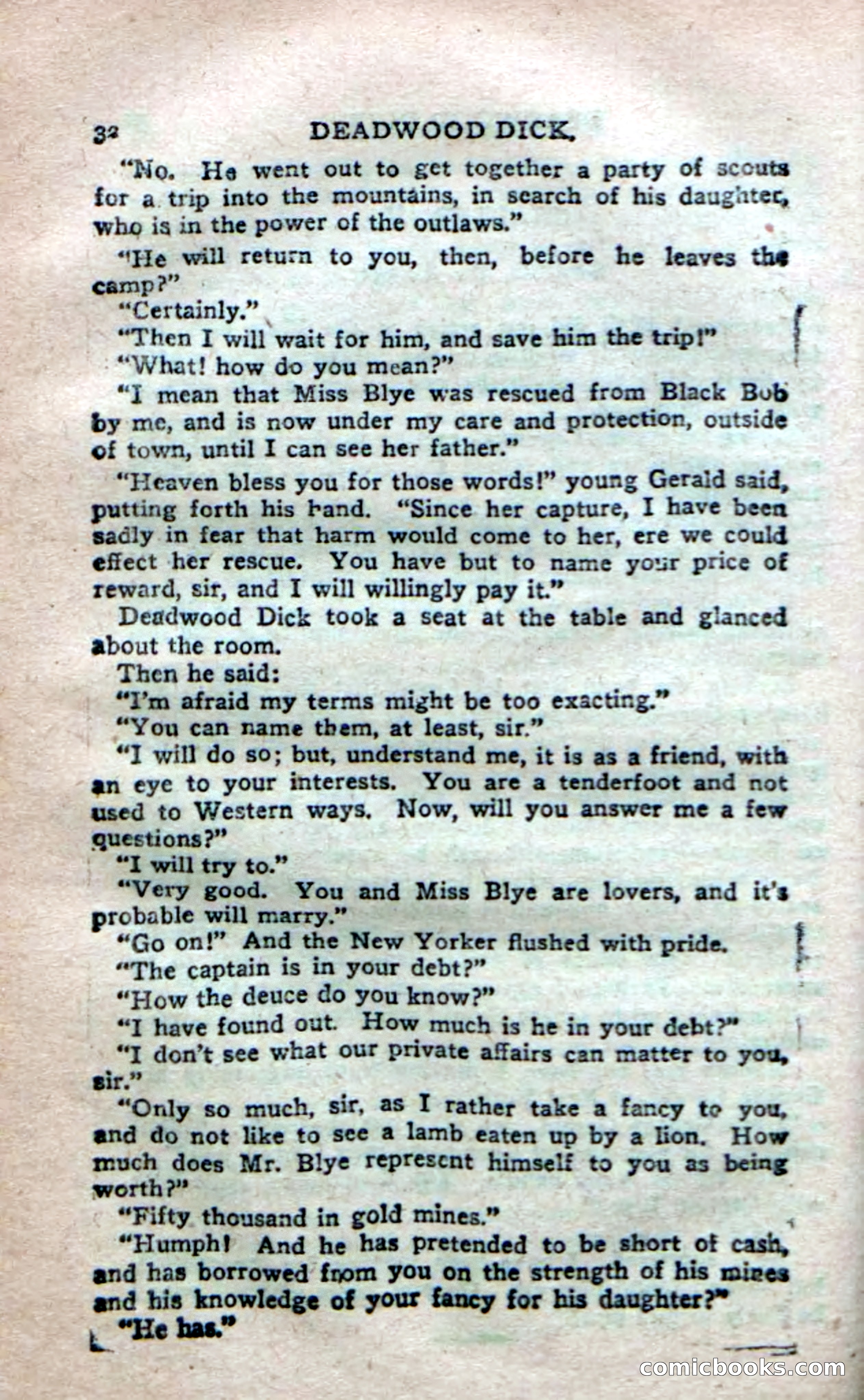 Deadwood Dick's Dozen; or The Fakir of Phantom Flats — page 30 of 100