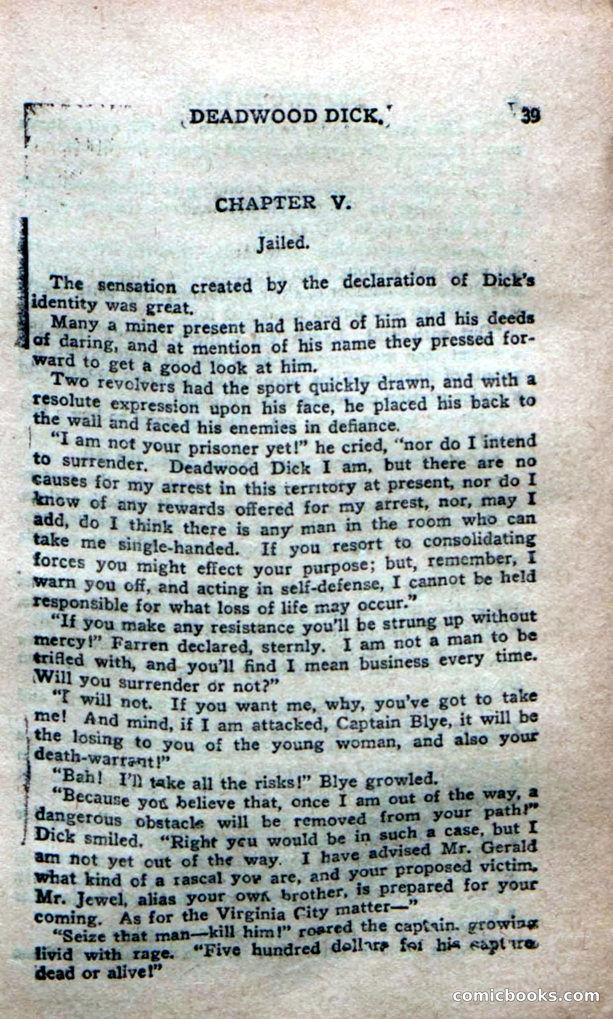 Deadwood Dick's Dozen; or The Fakir of Phantom Flats — page 37 of 100