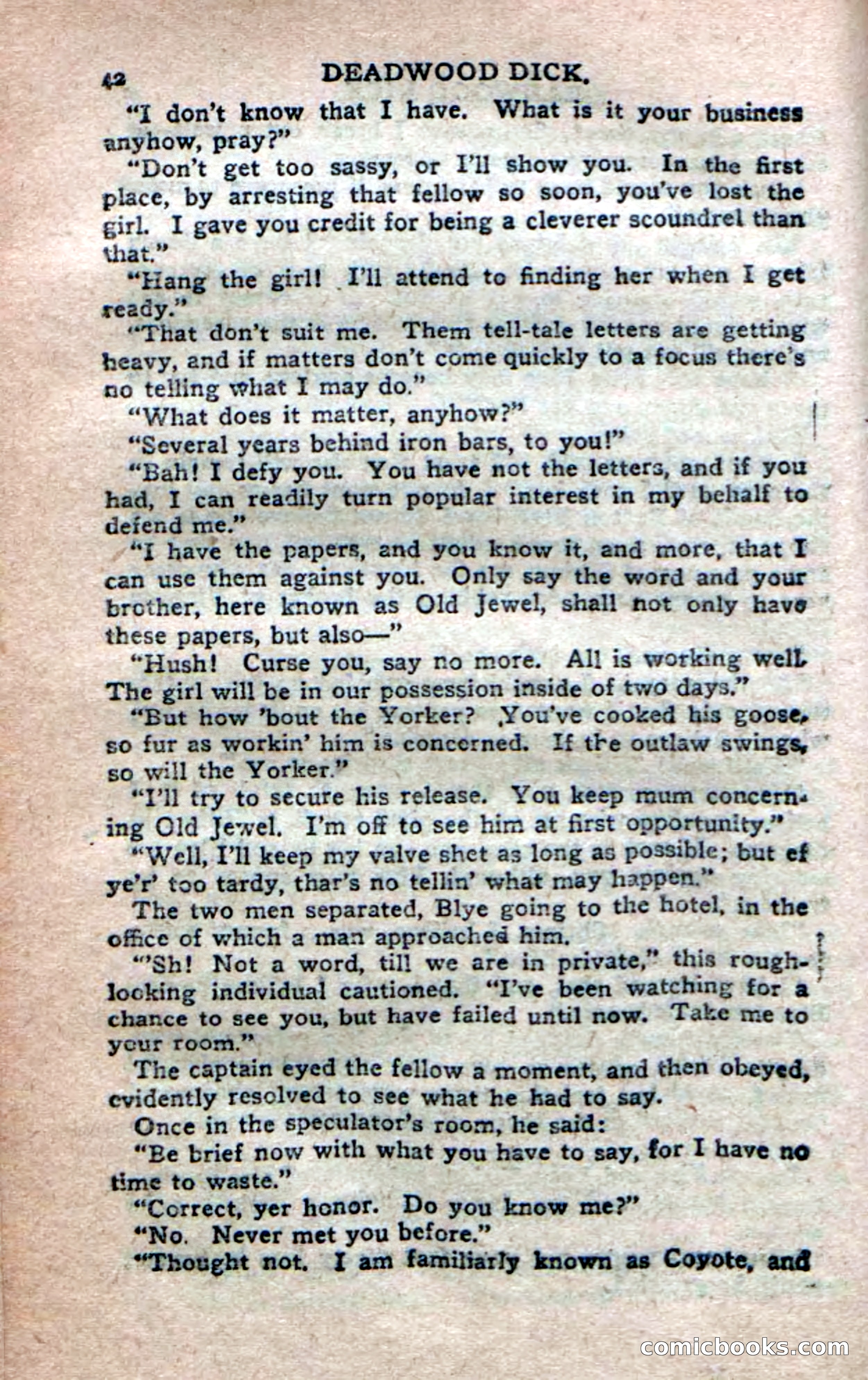 Deadwood Dick's Dozen; or The Fakir of Phantom Flats — page 40 of 100