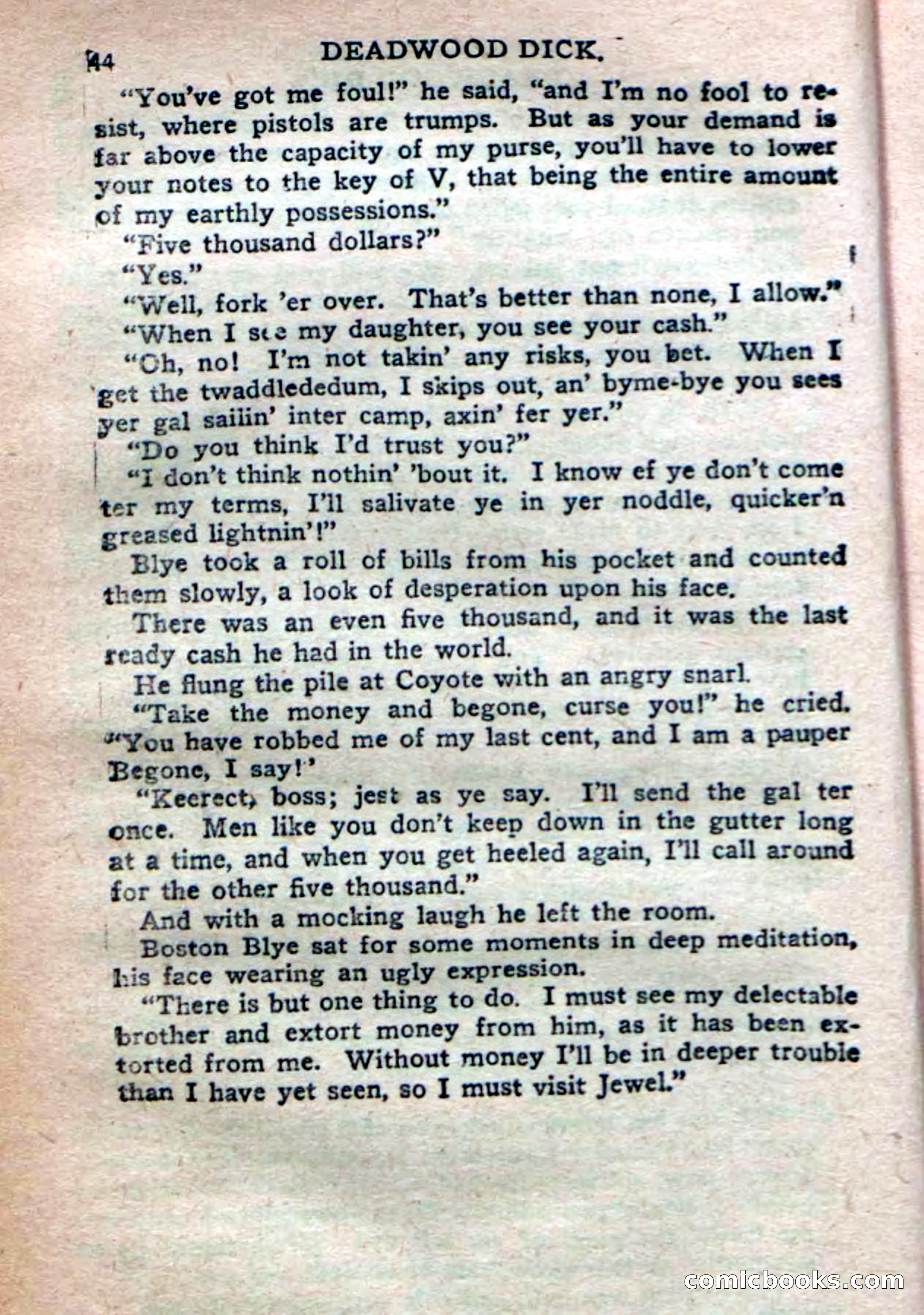Deadwood Dick's Dozen; or The Fakir of Phantom Flats — page 42 of 100