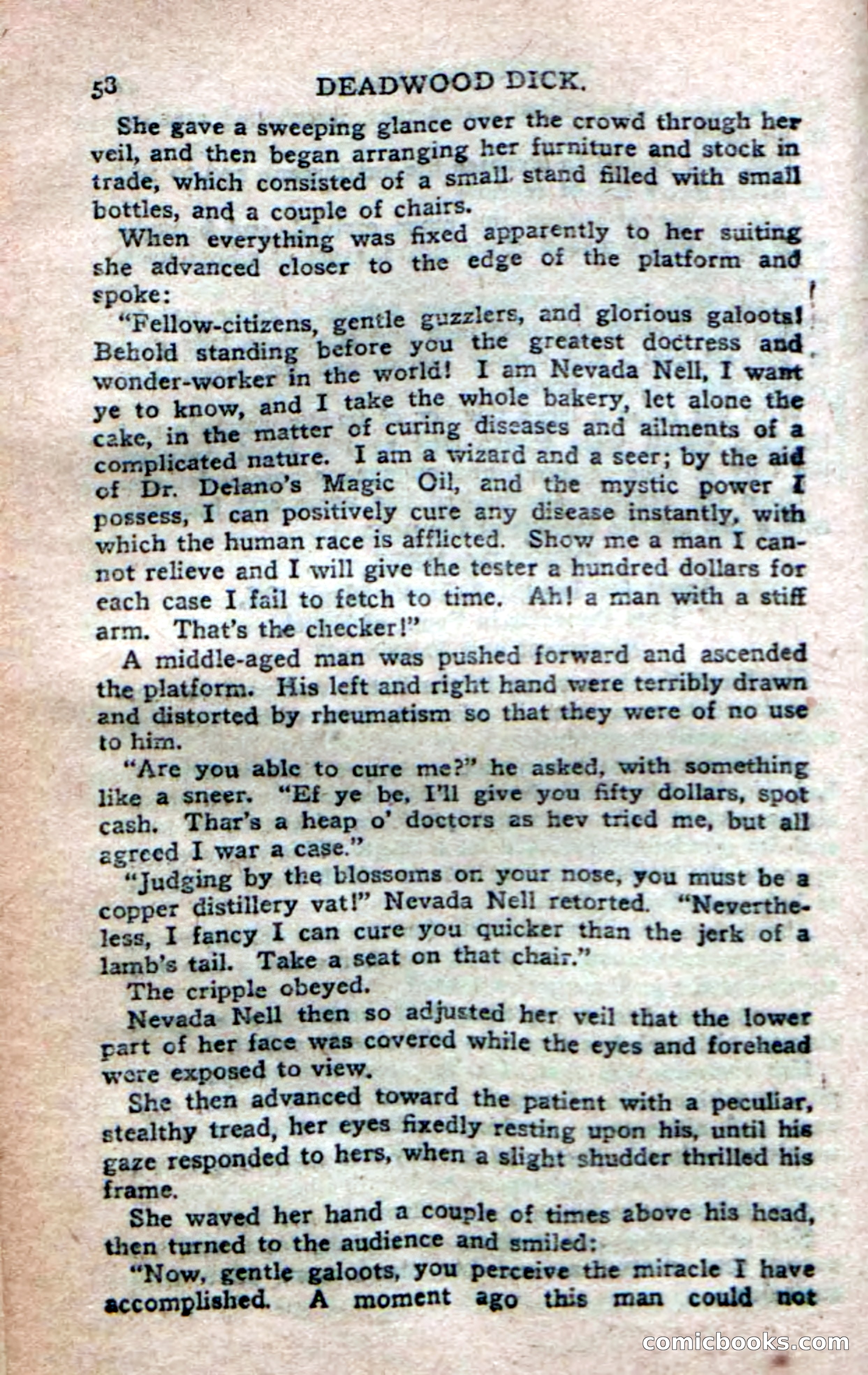 Deadwood Dick's Dozen; or The Fakir of Phantom Flats — page 56 of 100