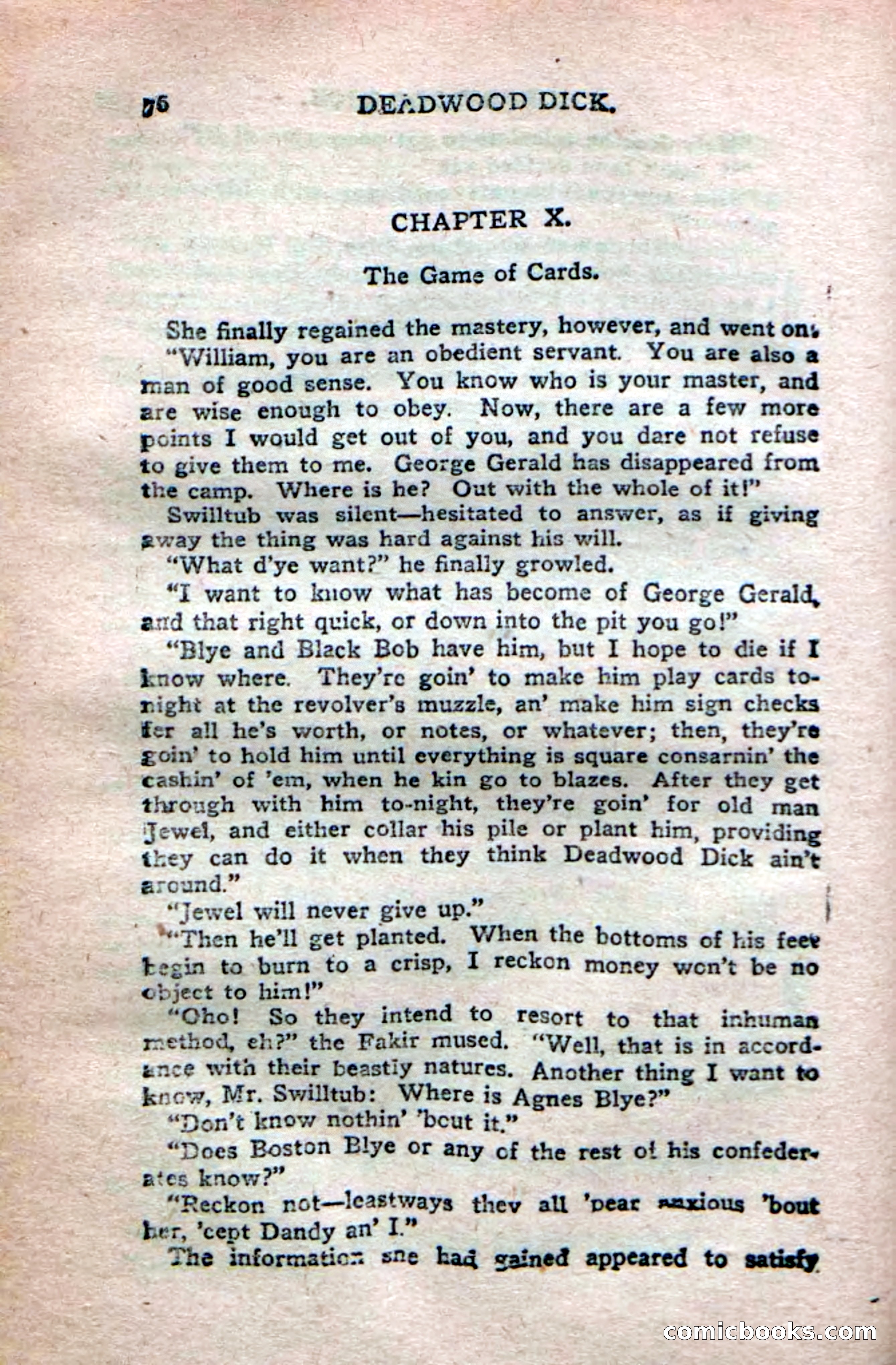 Deadwood Dick's Dozen; or The Fakir of Phantom Flats — page 74 of 100