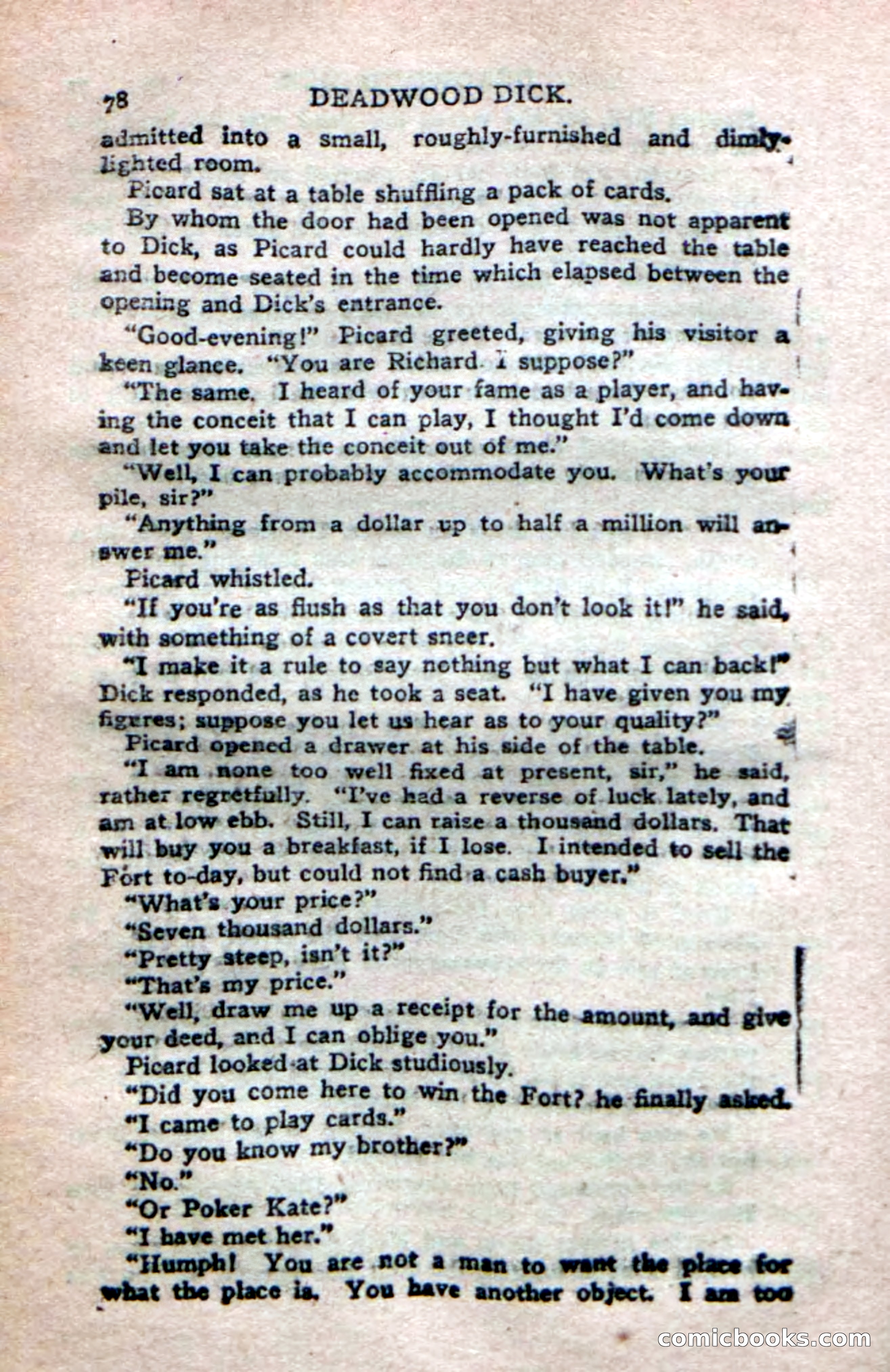 Deadwood Dick's Dozen; or The Fakir of Phantom Flats — page 76 of 100