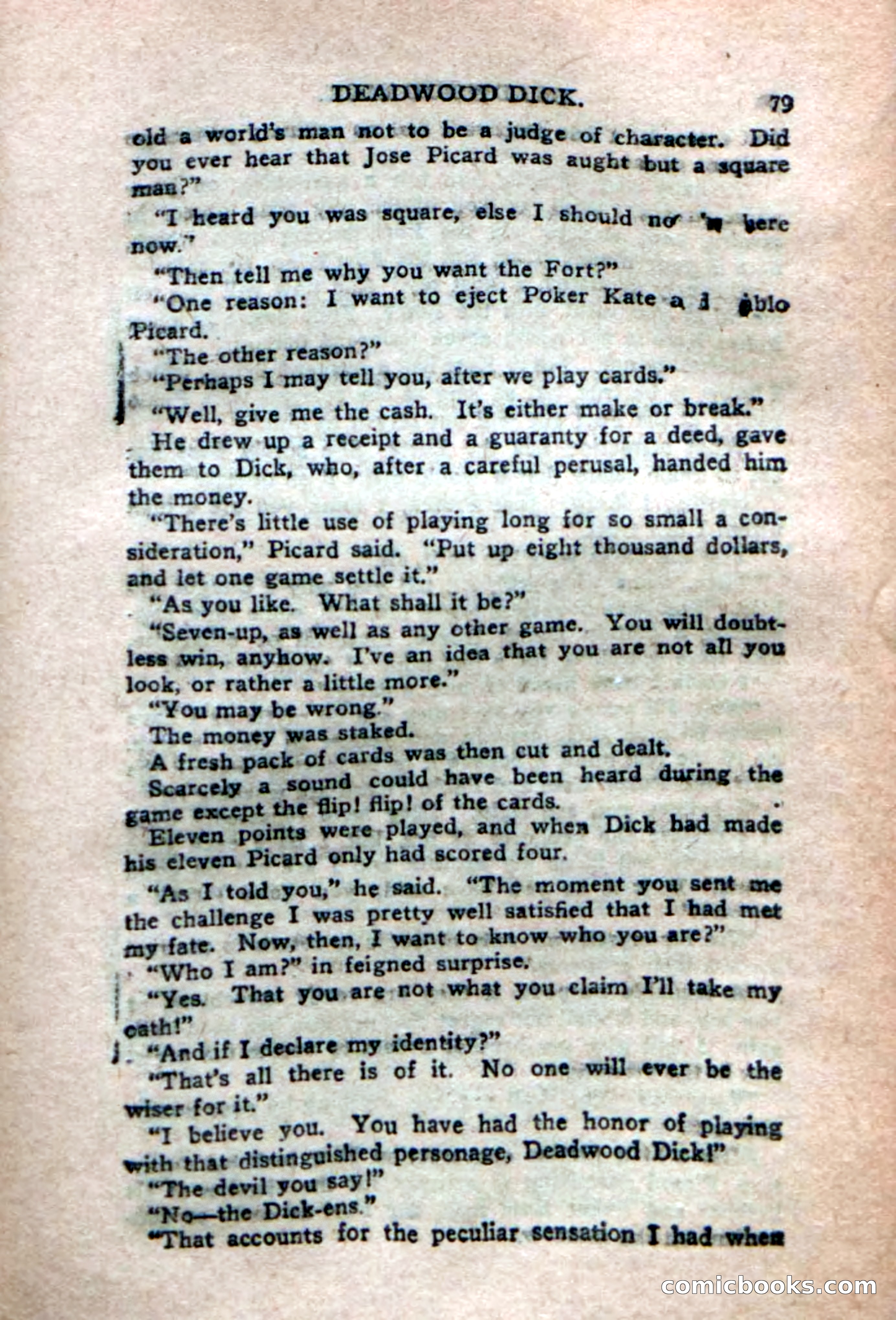 Deadwood Dick's Dozen; or The Fakir of Phantom Flats — page 77 of 100