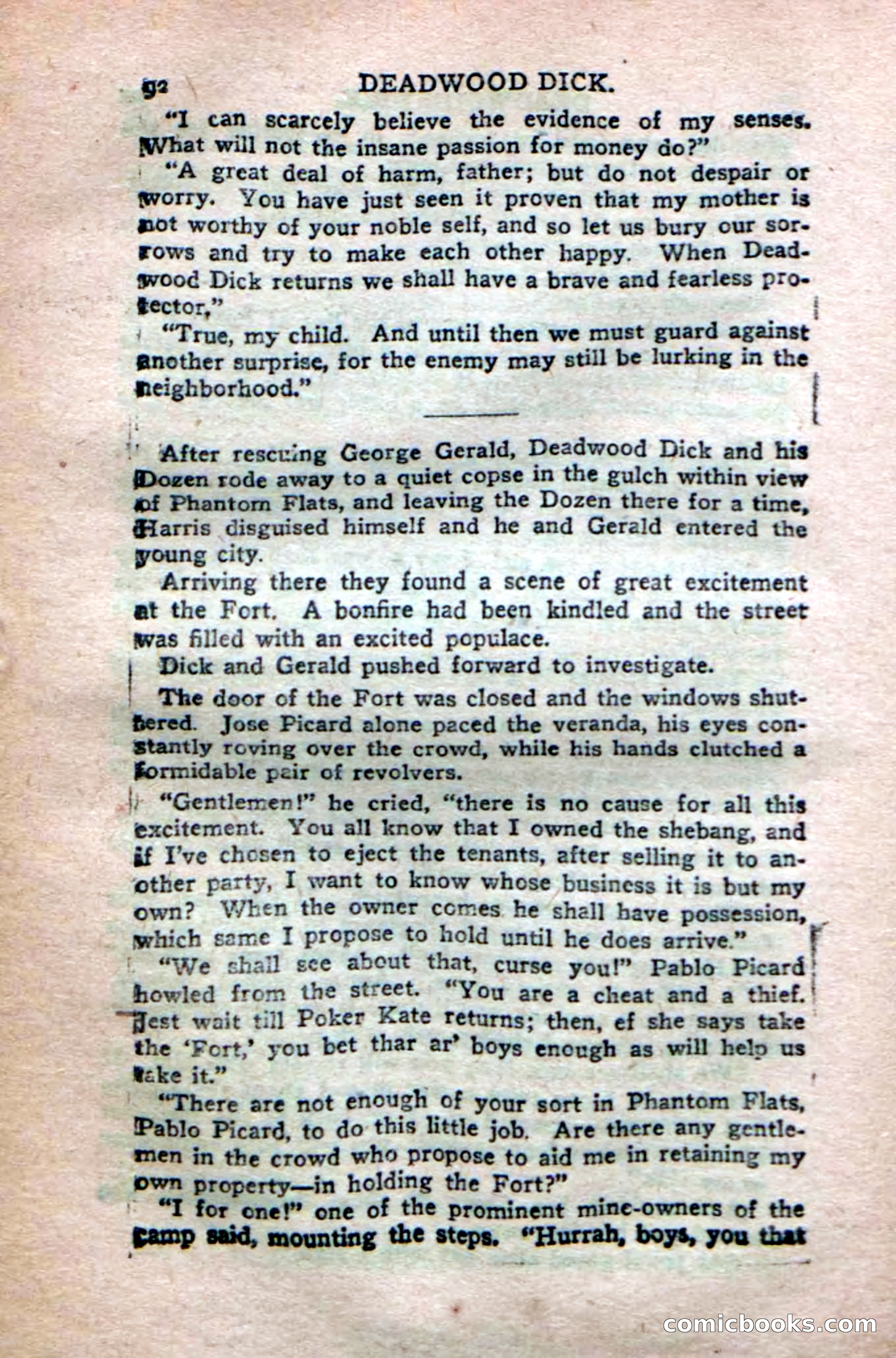 Deadwood Dick's Dozen; or The Fakir of Phantom Flats — page 90 of 100