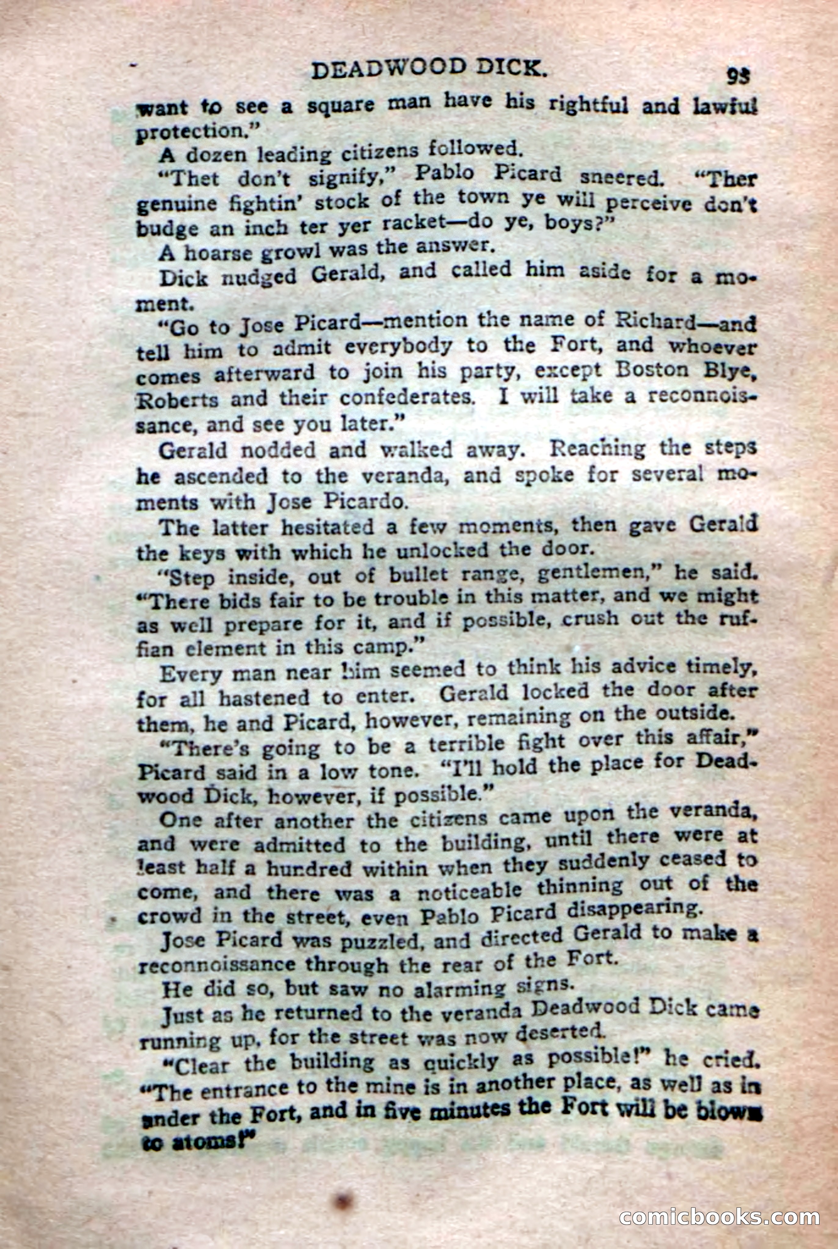 Deadwood Dick's Dozen; or The Fakir of Phantom Flats — page 91 of 100