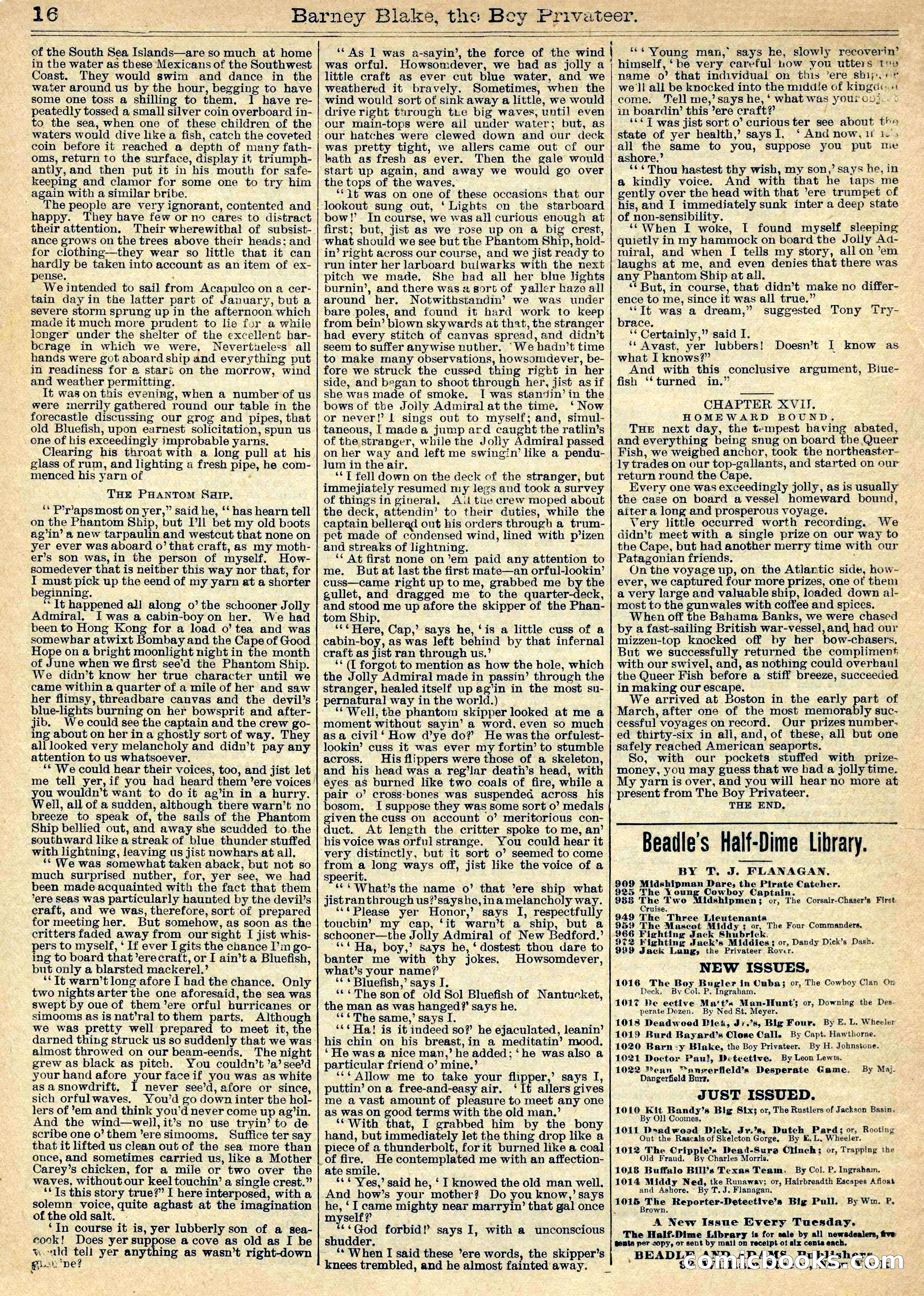 Beadle's Half Dime Library No. 1020 — page 16 of 17