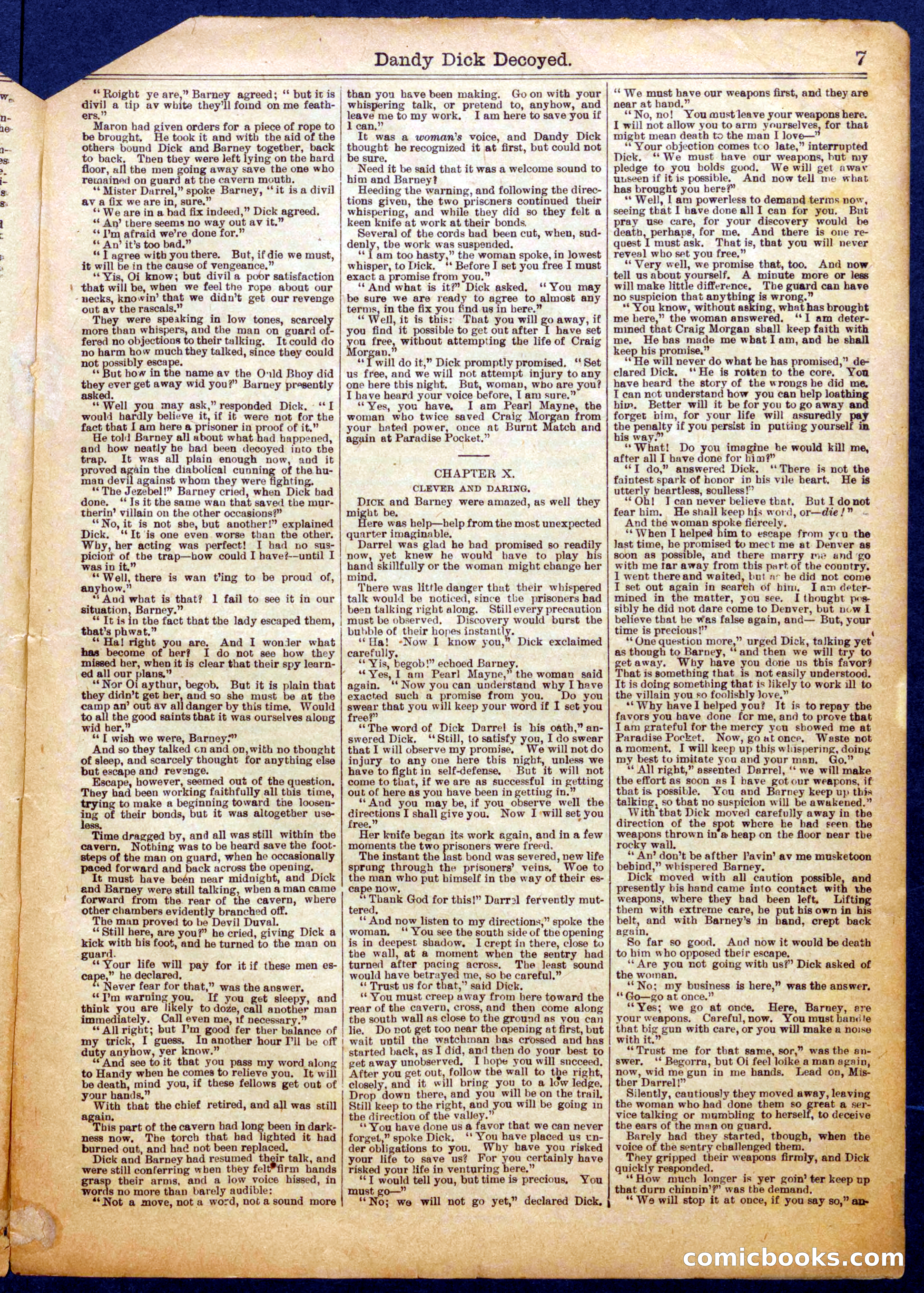 Beadle's Half Dime Library No. 1064 — page 7 of 16