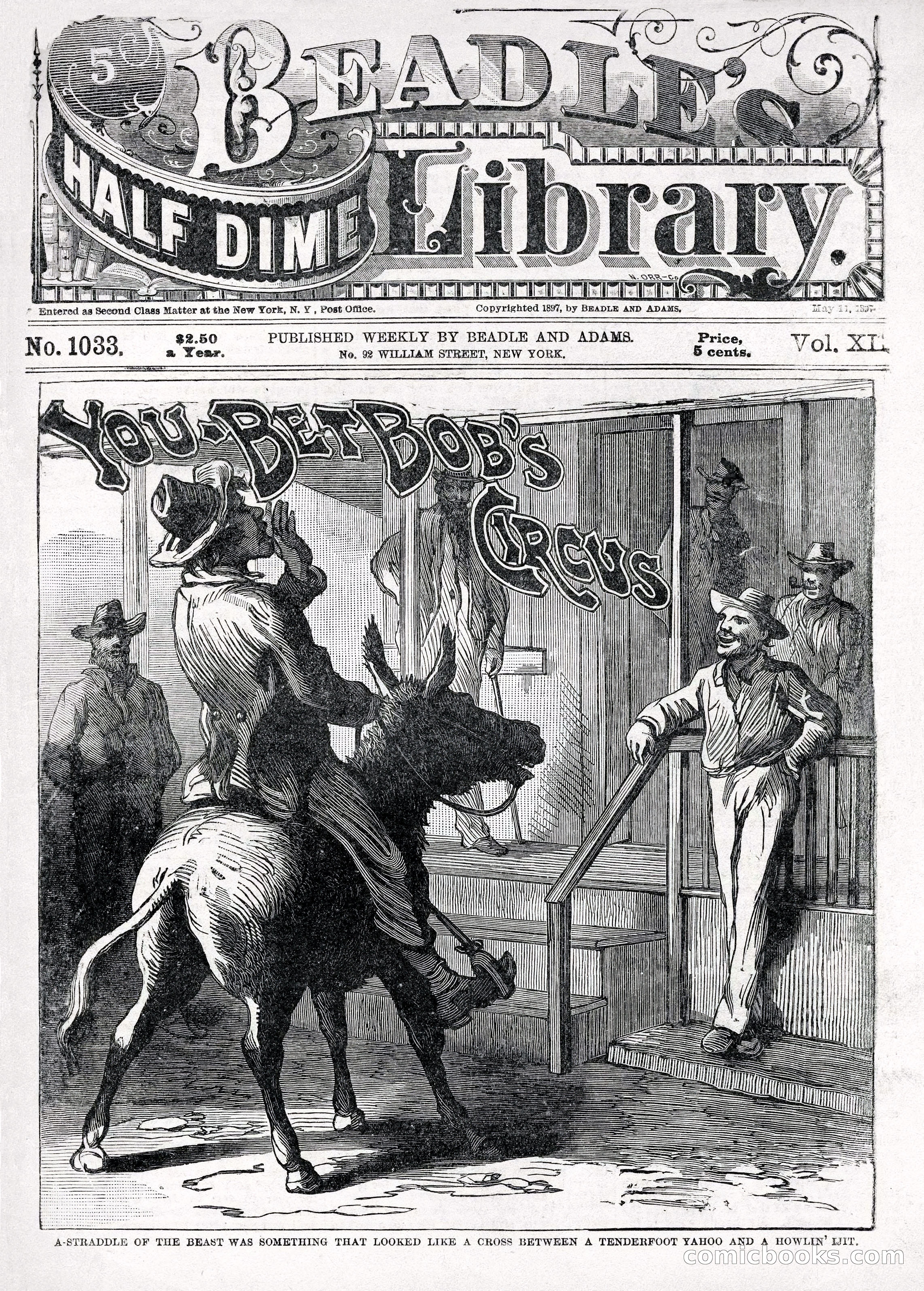 Beadle's Half Dime Library, Vol. 1, No. 8 — page 10 of 10