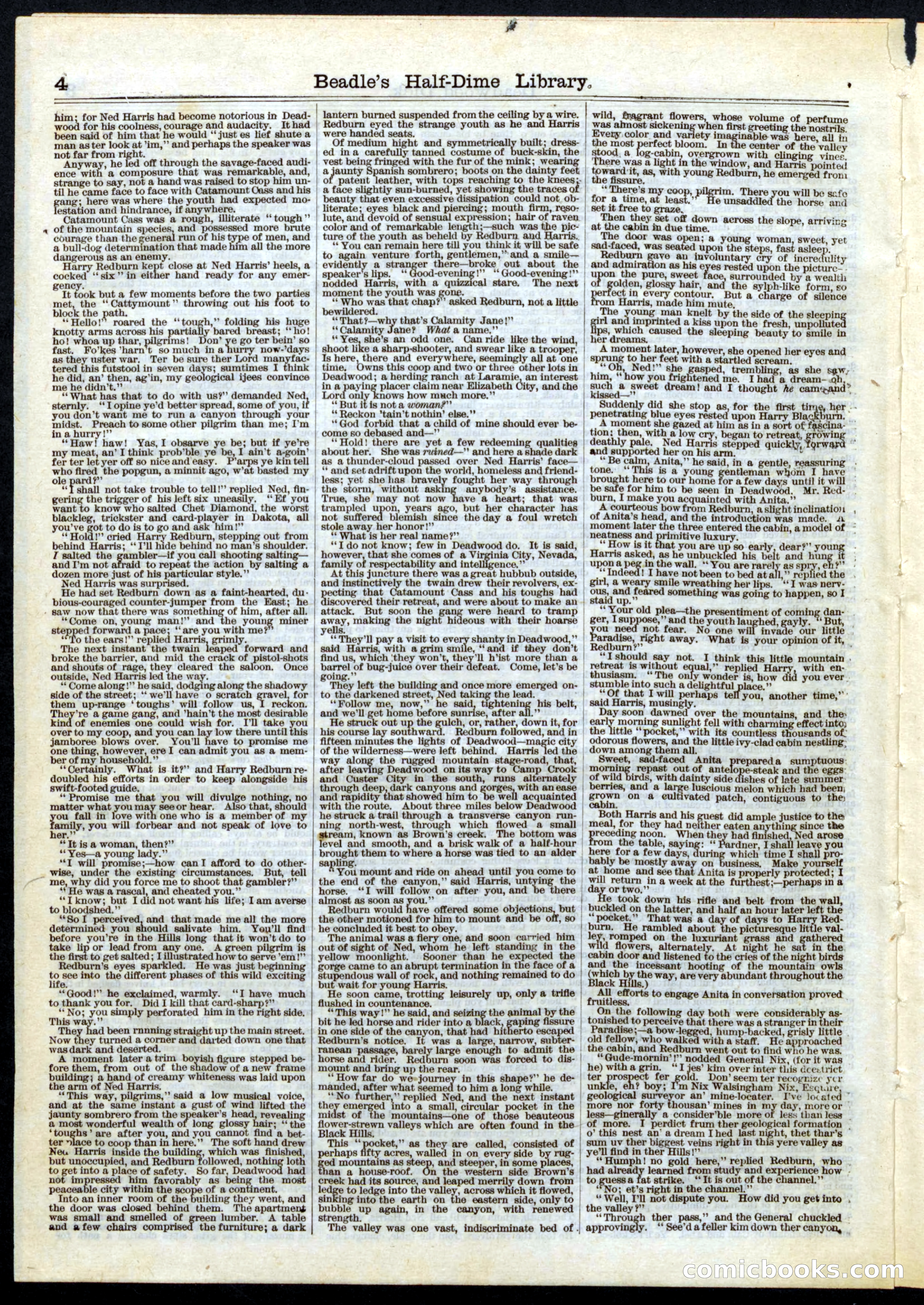 Beadle's Half Dime Library, No. 1 — page 4 of 16