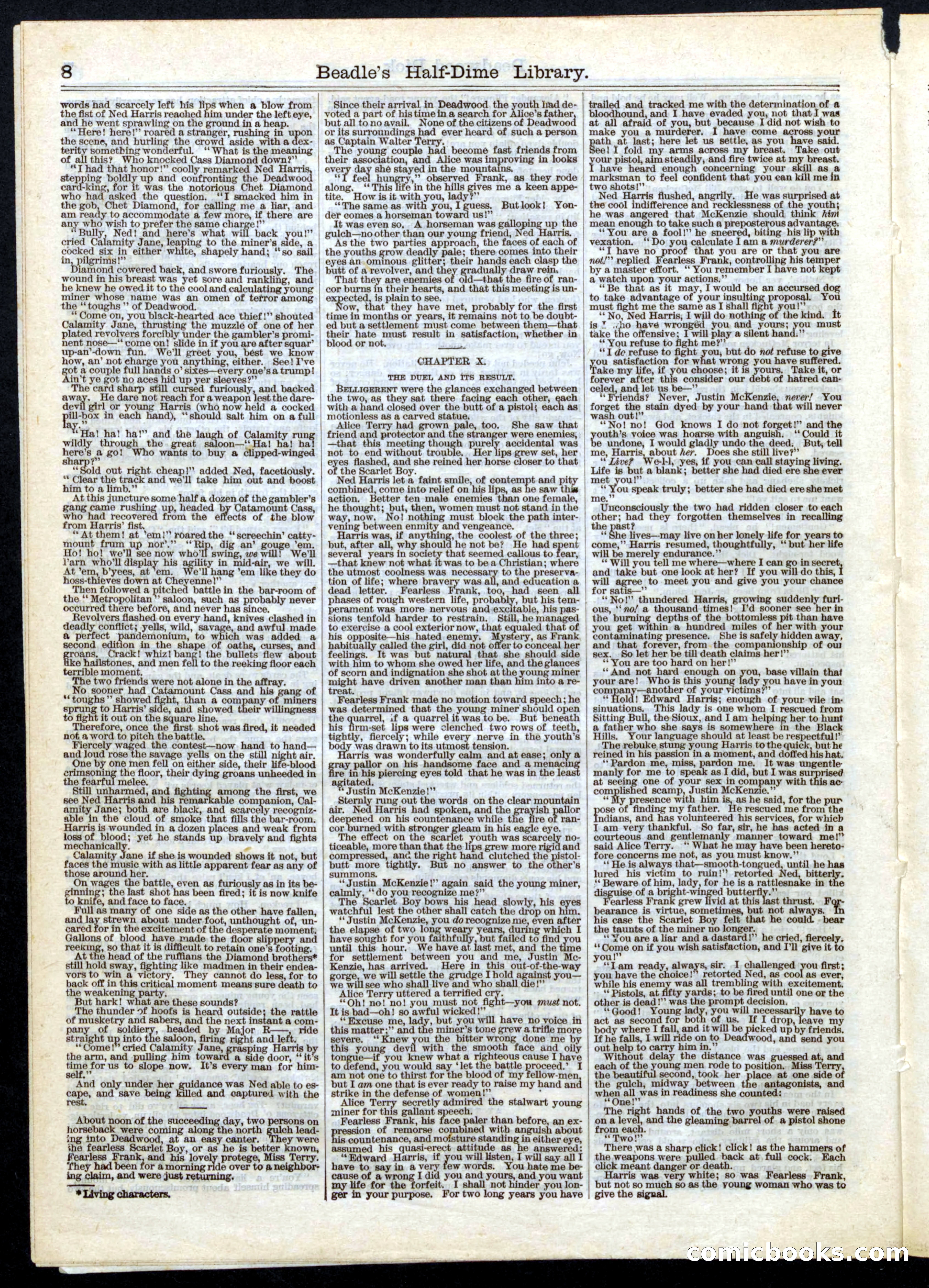 Beadle's Half Dime Library, No. 1 — page 8 of 16