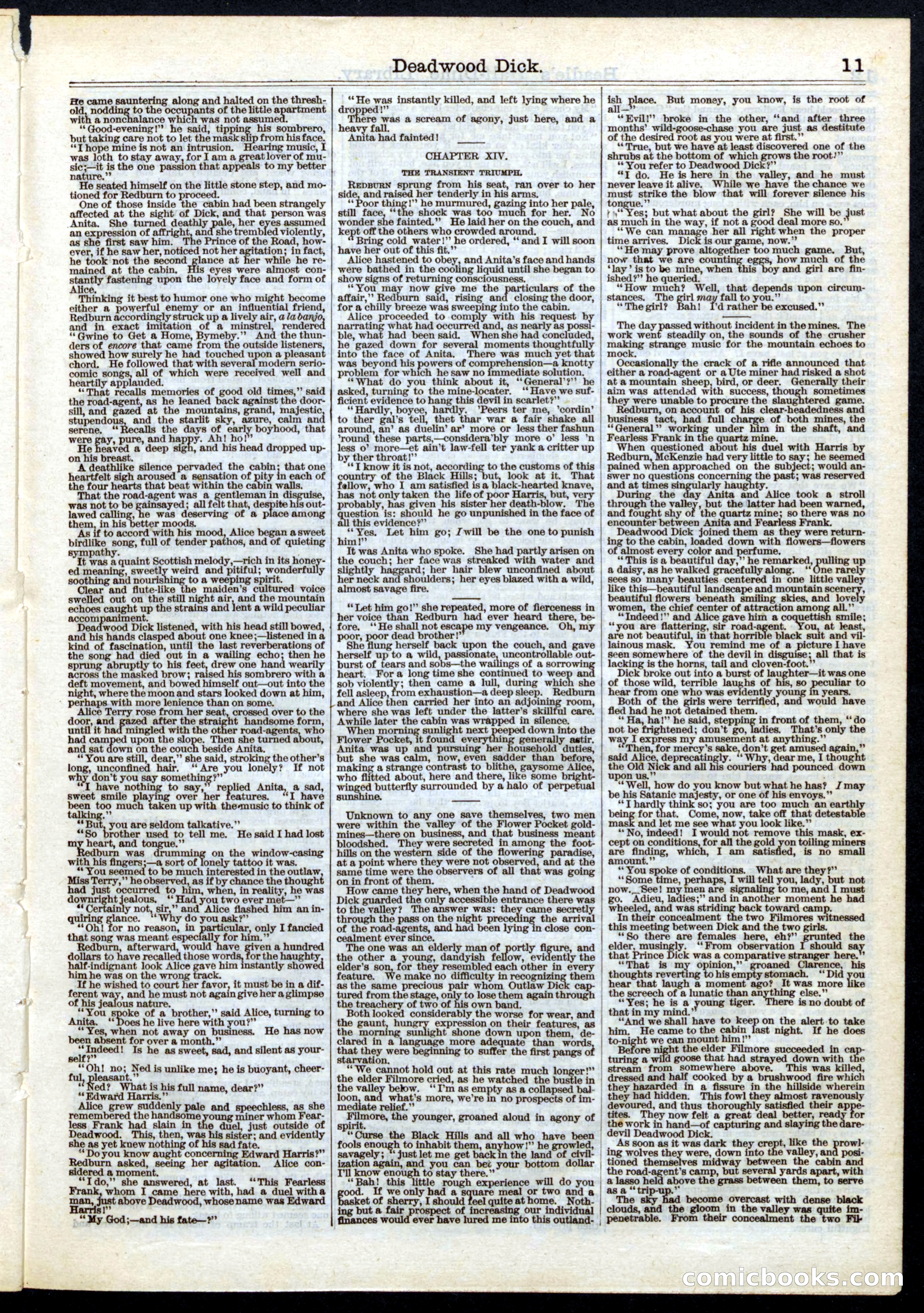 Beadle's Half Dime Library, No. 1 — page 11 of 16