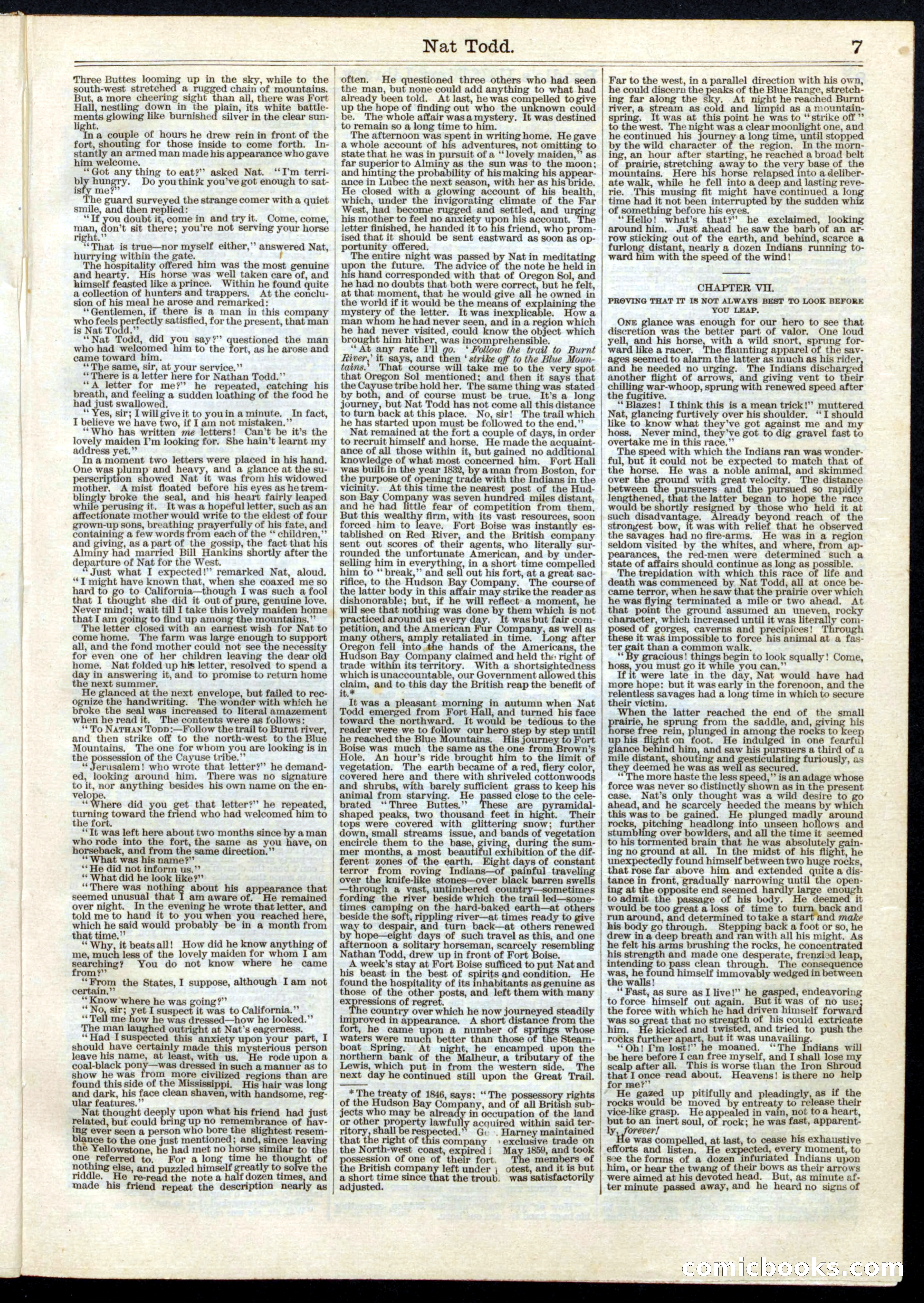 Beadle's Half Dime Library, No. 10 — page 7 of 16
