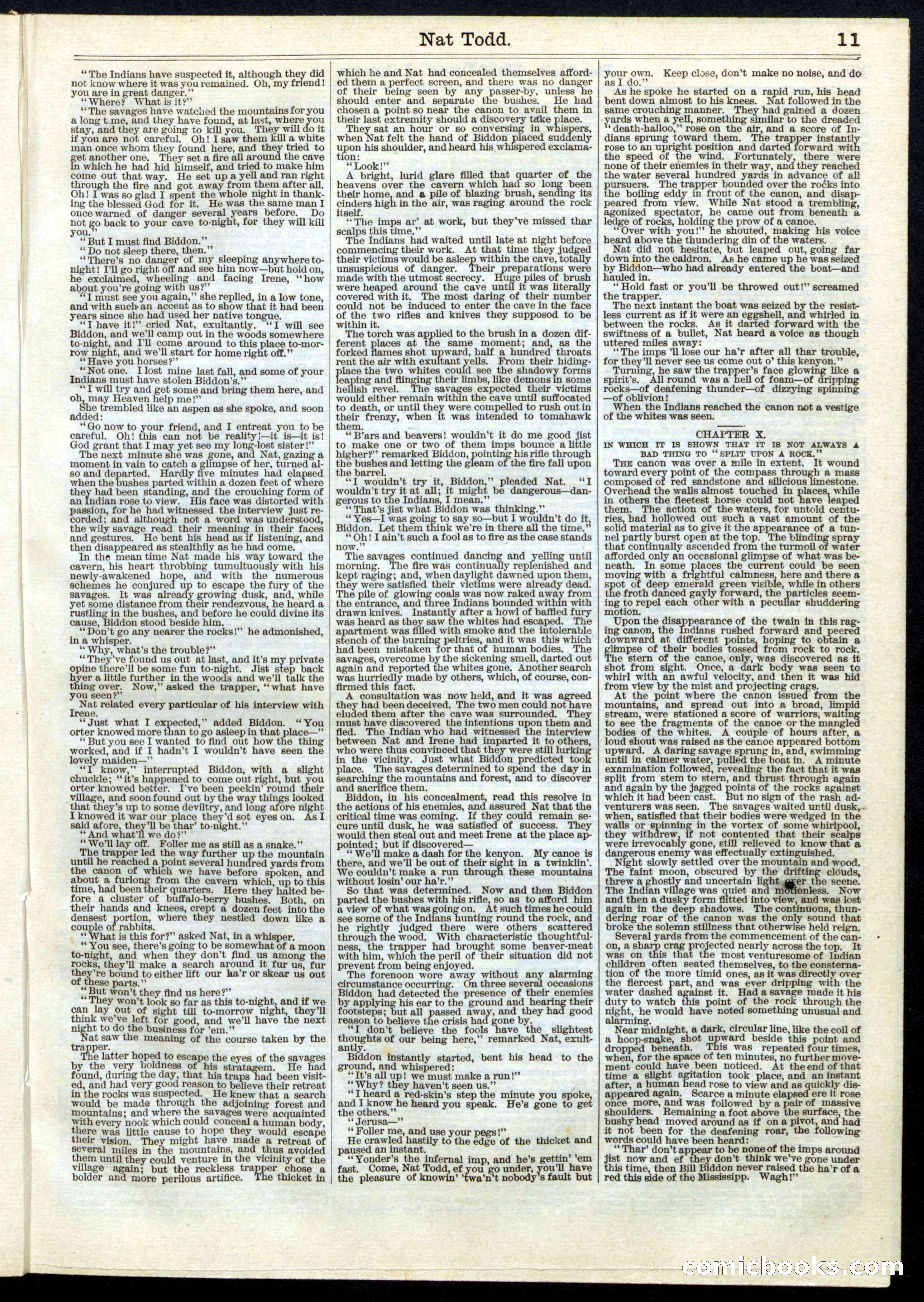 Beadle's Half Dime Library, No. 10 — page 11 of 16