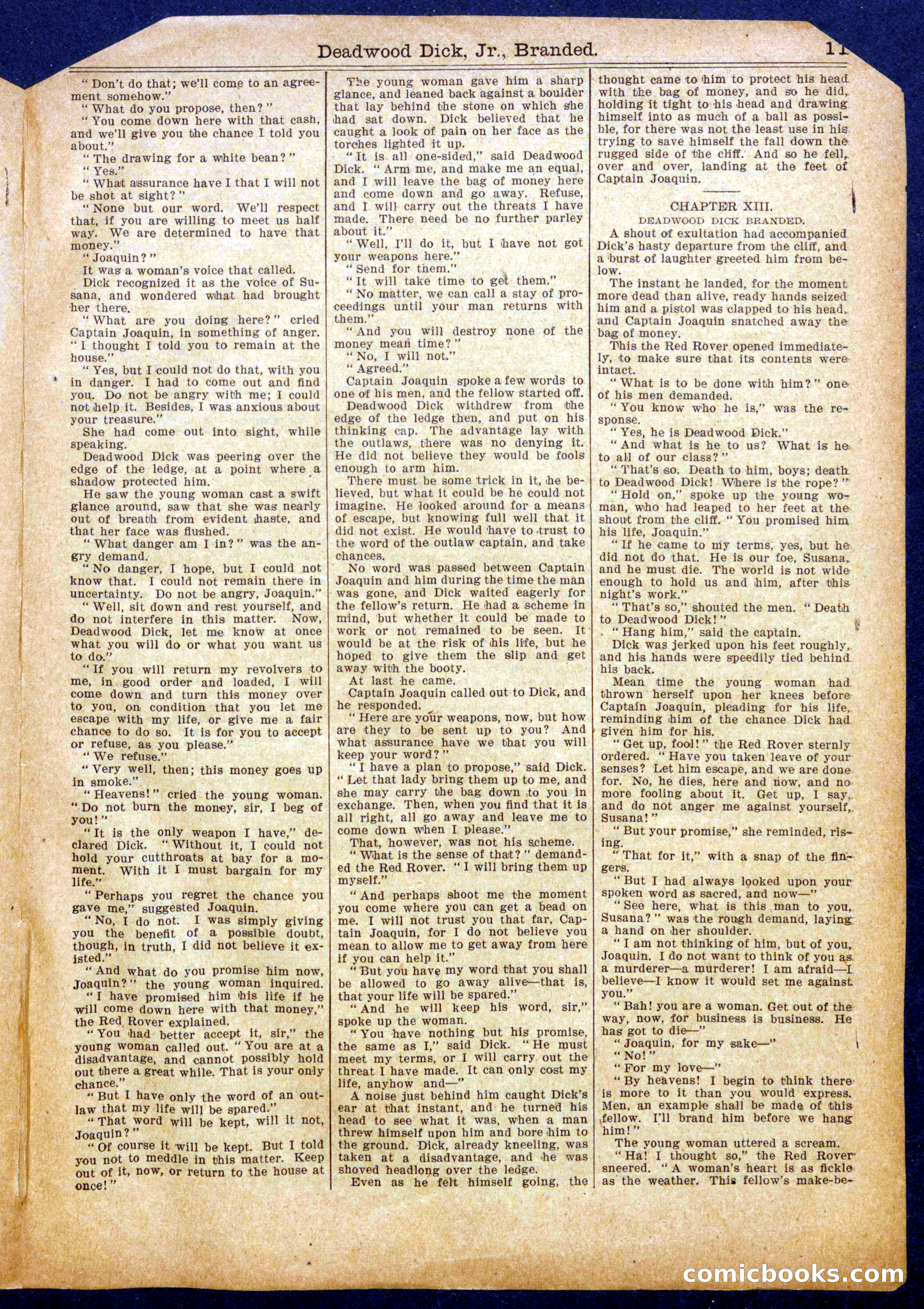 Beadle's Half Dime Library No. 1005 — page 11 of 16