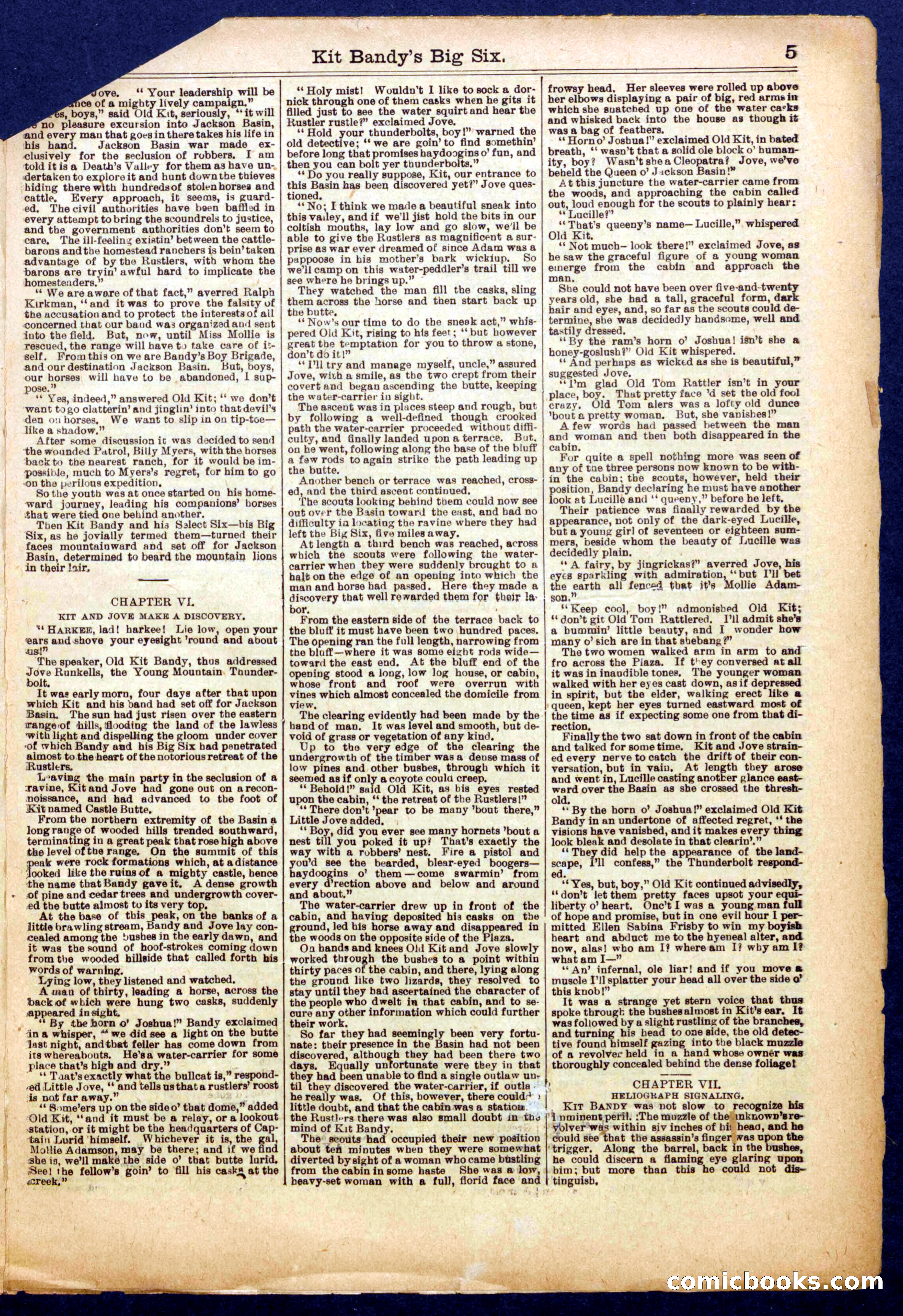 Beadle's Half Dime Library No. 1010 — page 5 of 16