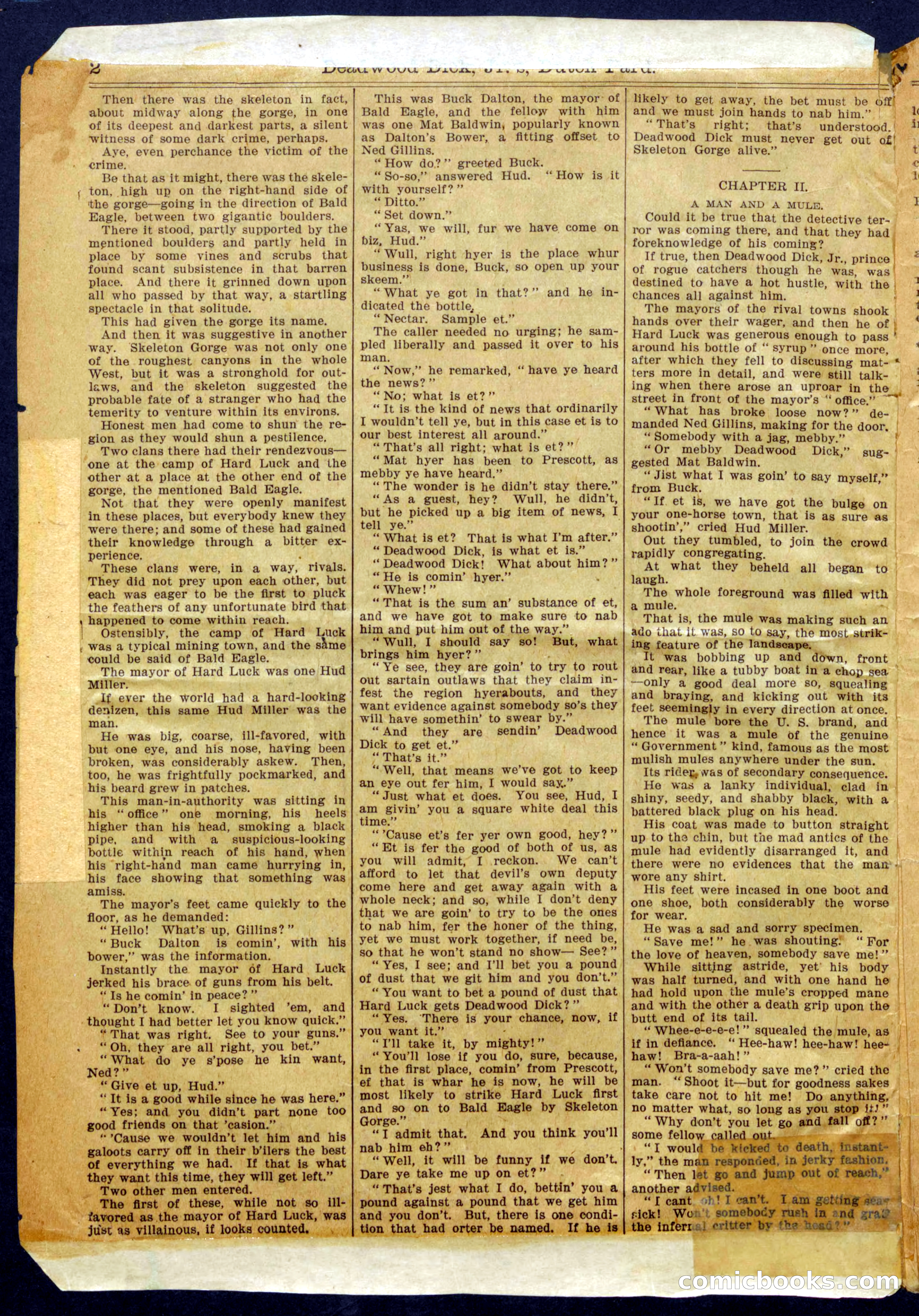 Beadle's Half Dime Library No. 1011 — page 2 of 16