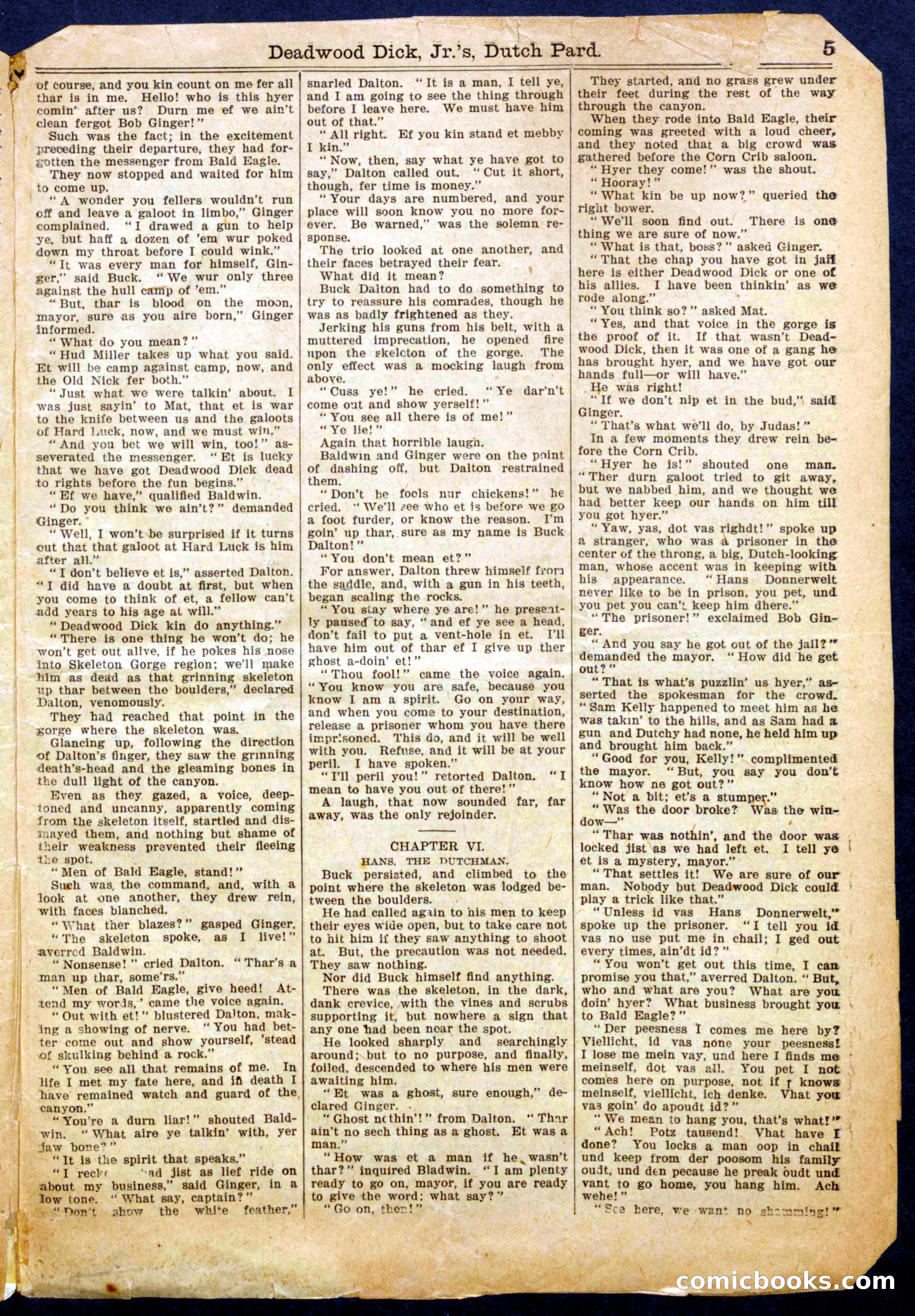 Beadle's Half Dime Library No. 1011 — page 5 of 16