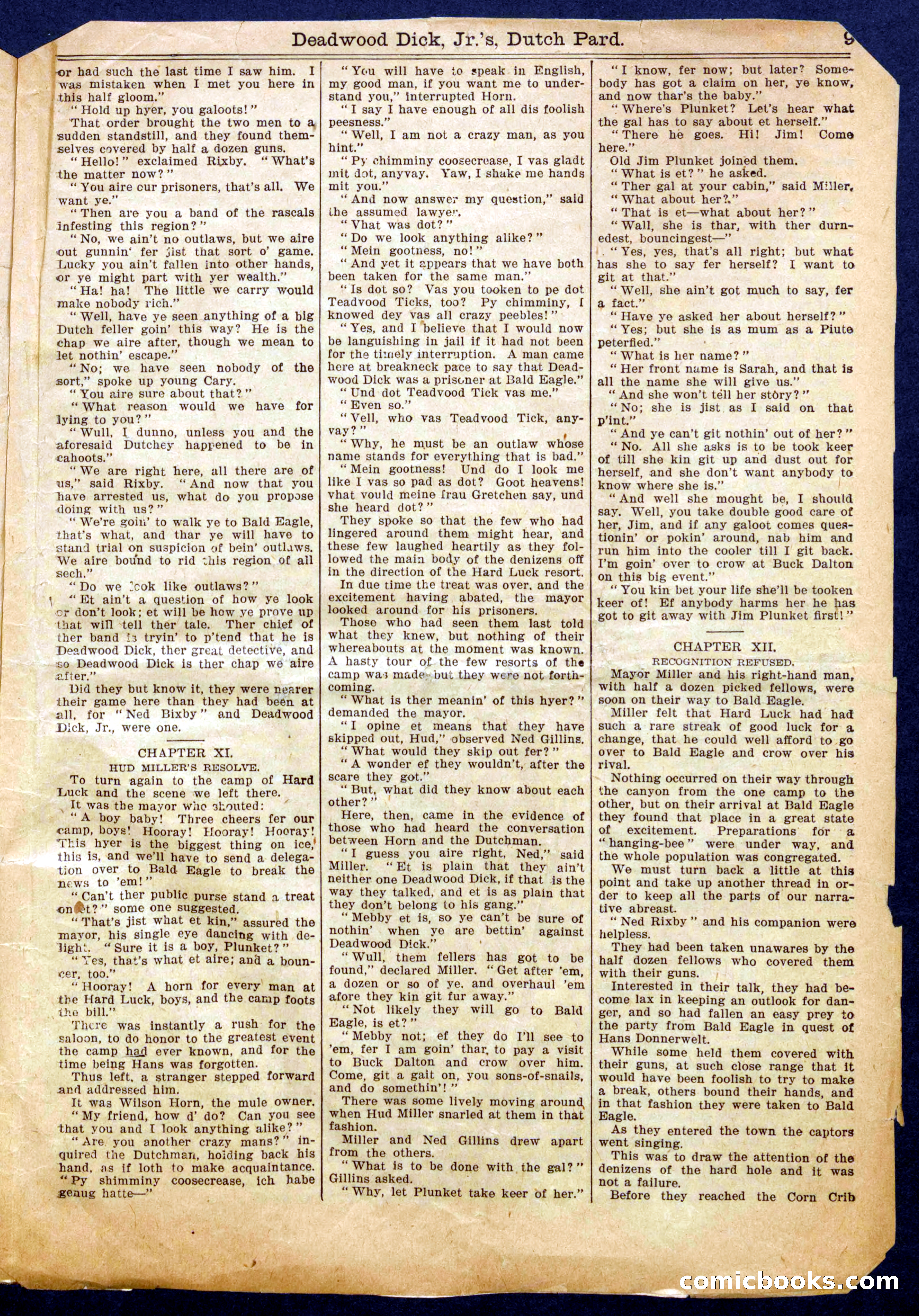 Beadle's Half Dime Library No. 1011 — page 9 of 16