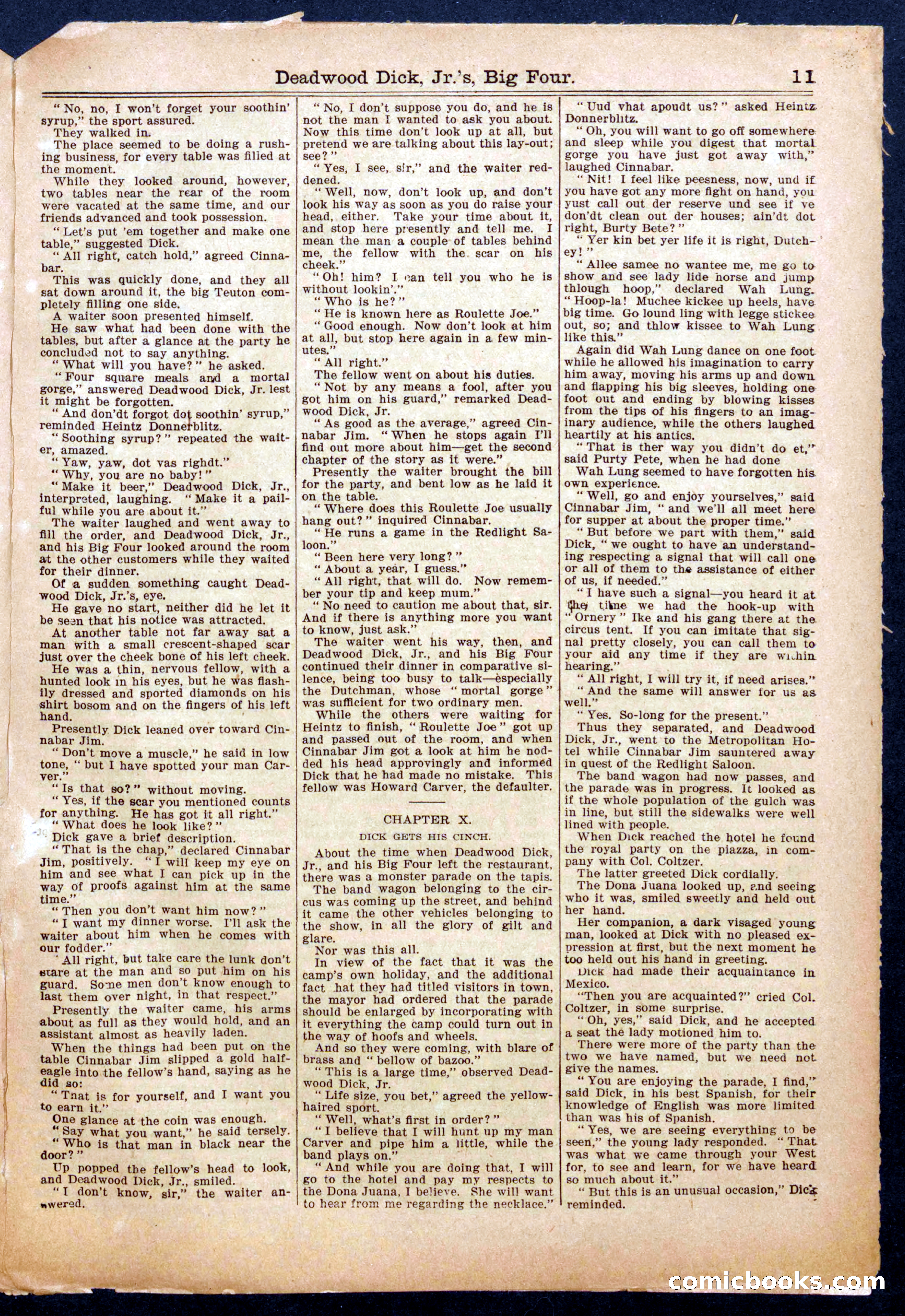 Beadle's Half Dime Library No. 1018 — page 11 of 16