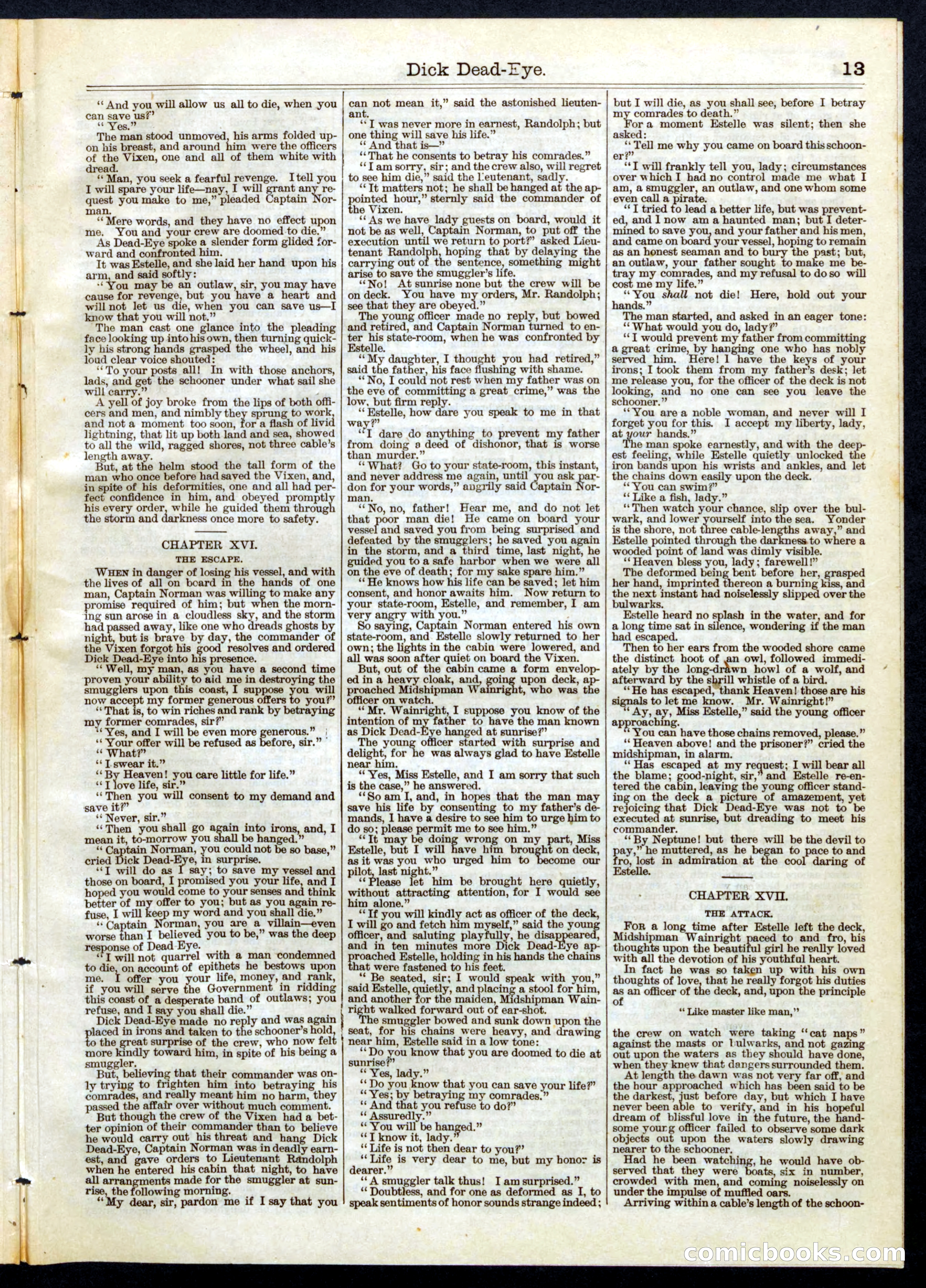 Beadle's Half Dime Library No. 102 — page 13 of 16