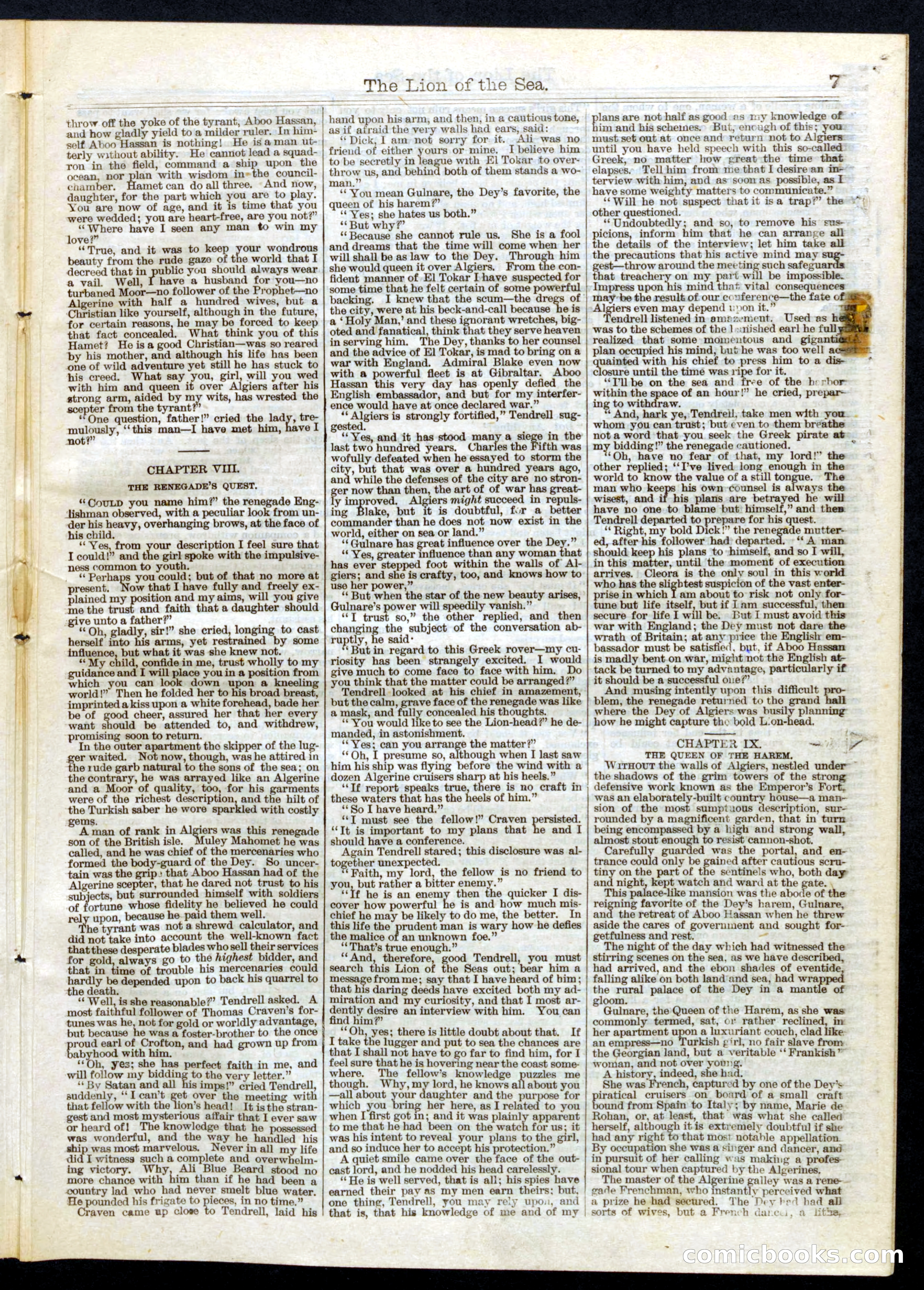 Beadle's Half Dime Library, No. 103 — page 7 of 20