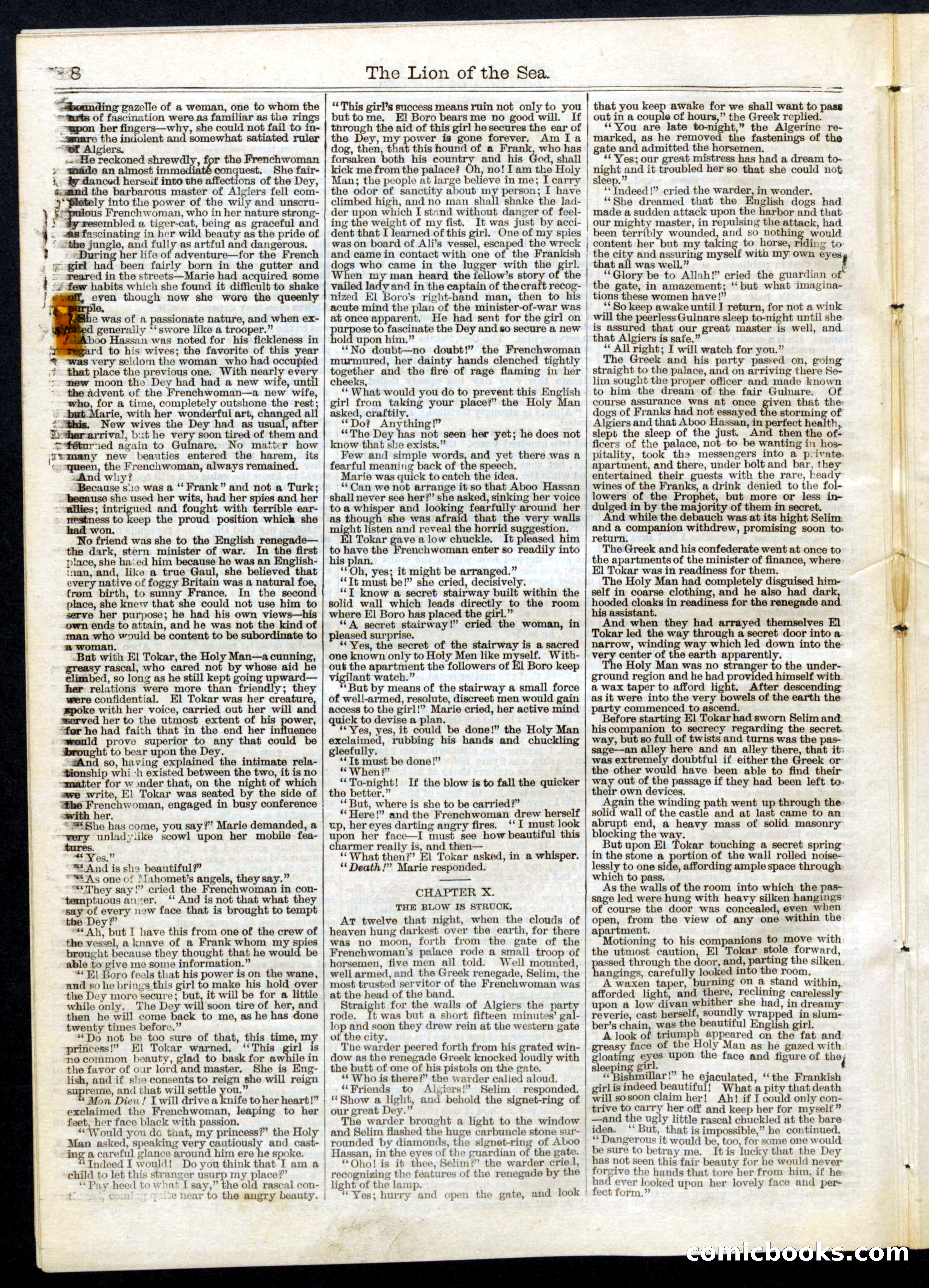 Beadle's Half Dime Library, No. 103 — page 8 of 20