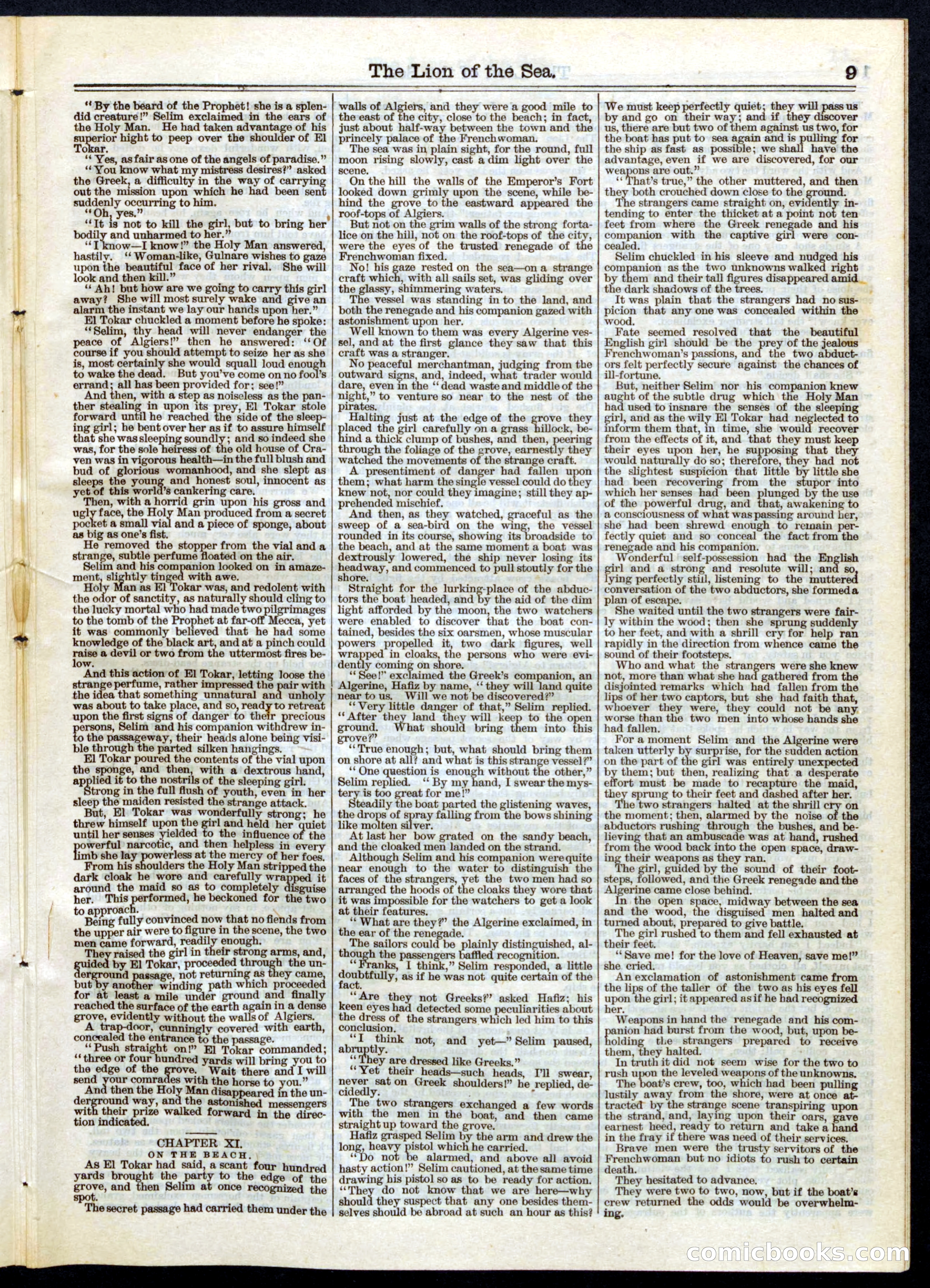 Beadle's Half Dime Library, No. 103 — page 9 of 20
