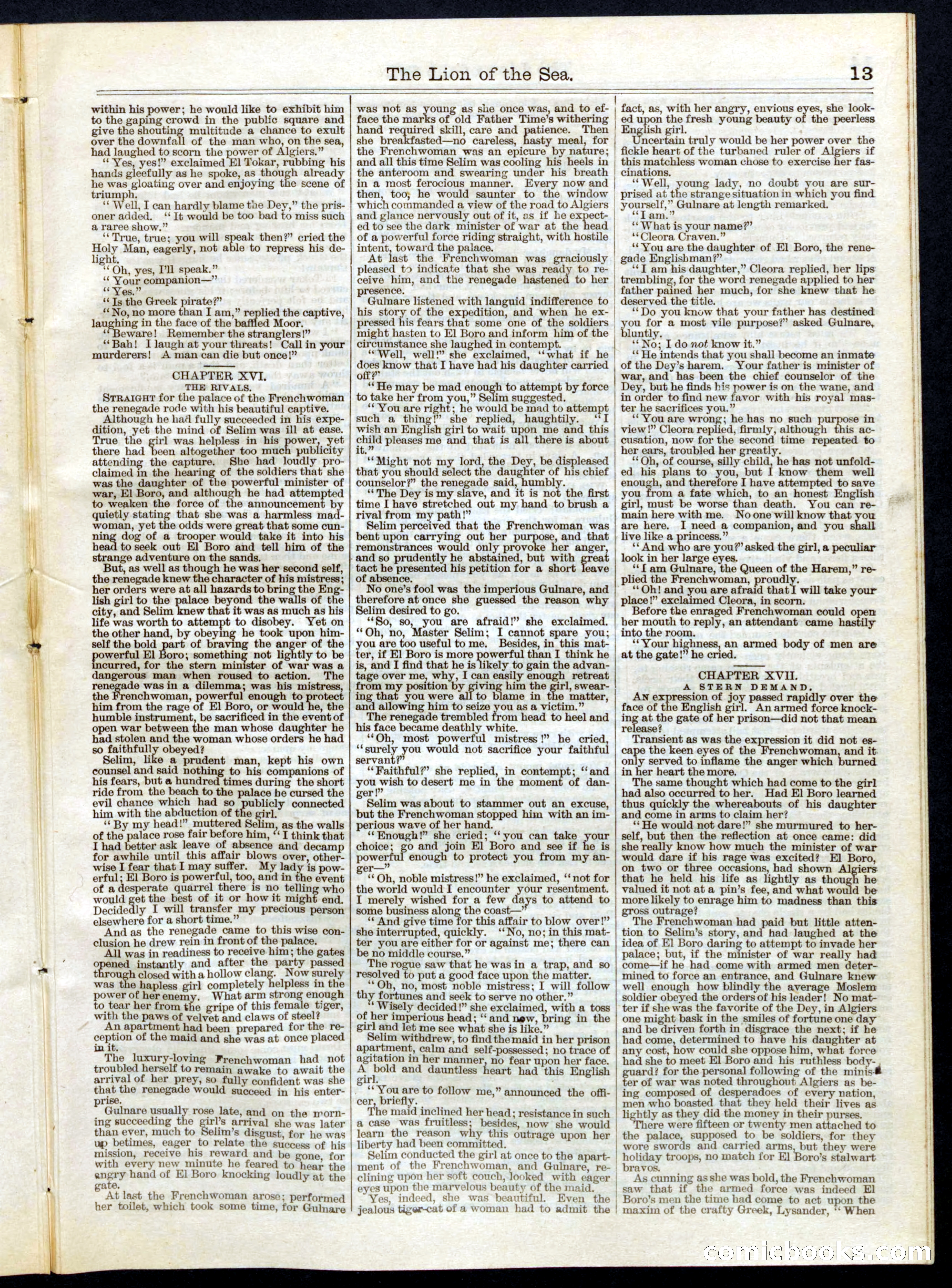 Beadle's Half Dime Library, No. 103 — page 13 of 20