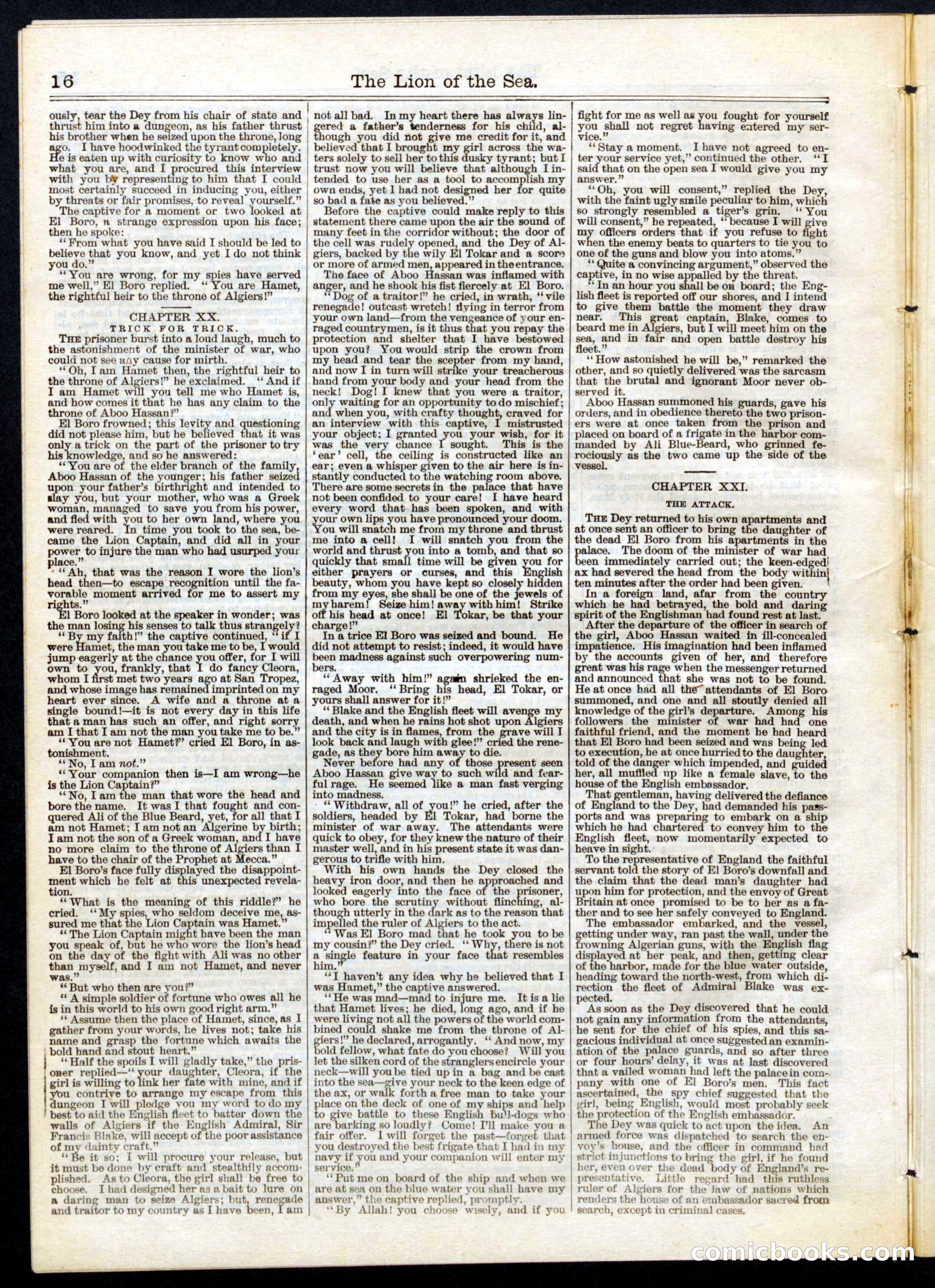 Beadle's Half Dime Library, No. 103 — page 16 of 20