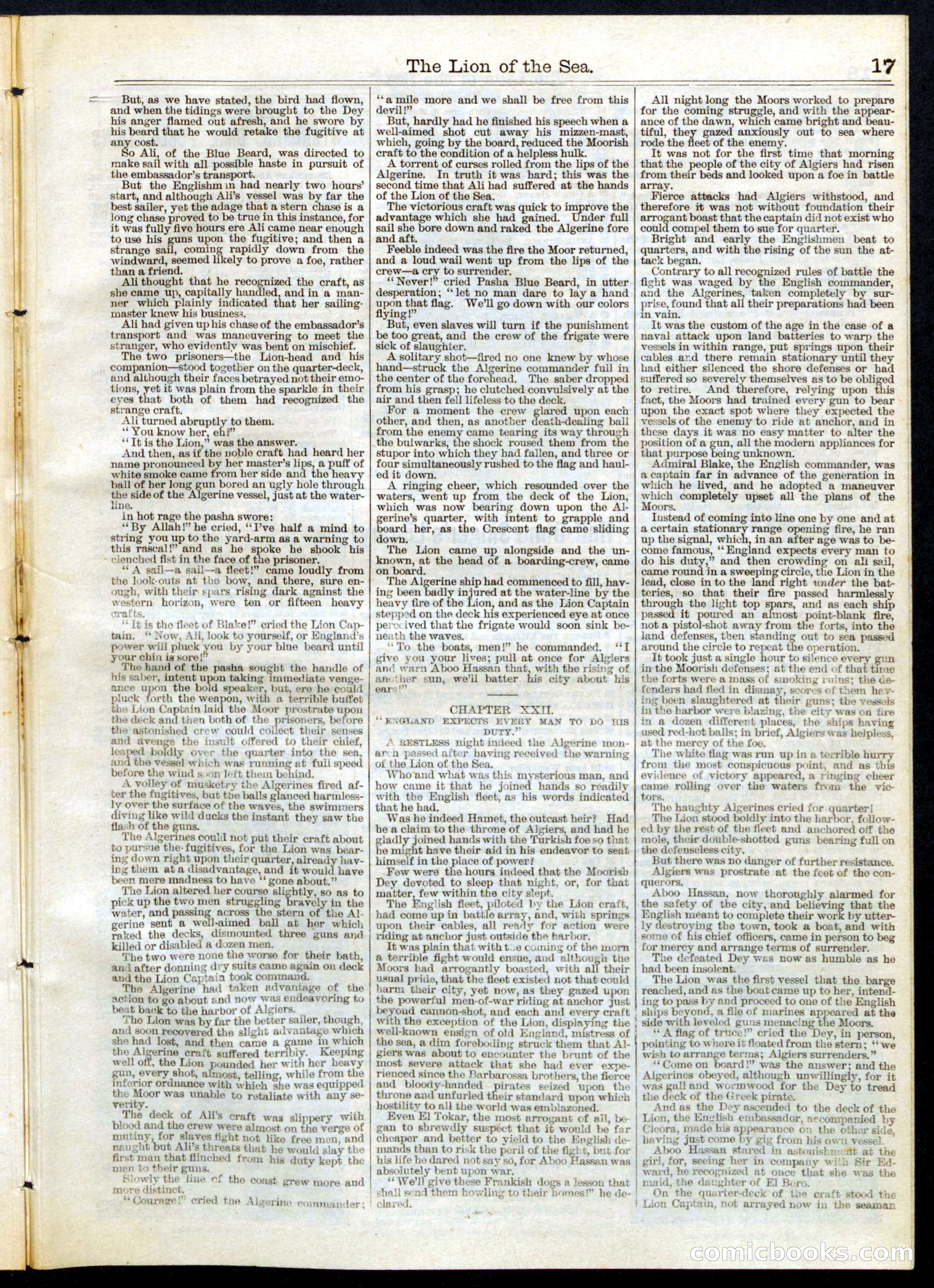 Beadle's Half Dime Library, No. 103 — page 17 of 20