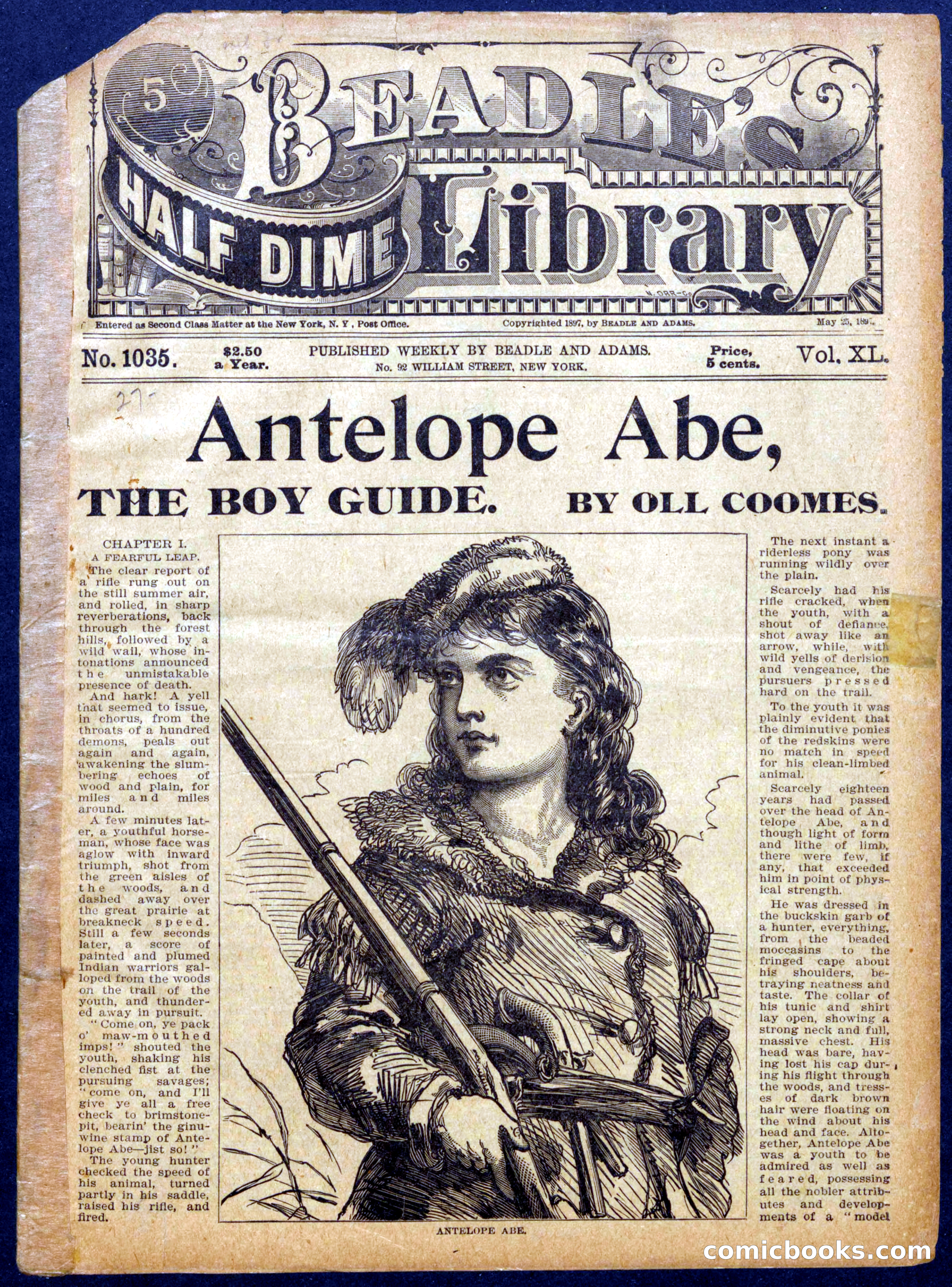 Beadle's Half Dime Library No. 1035 — page 1 of 16
