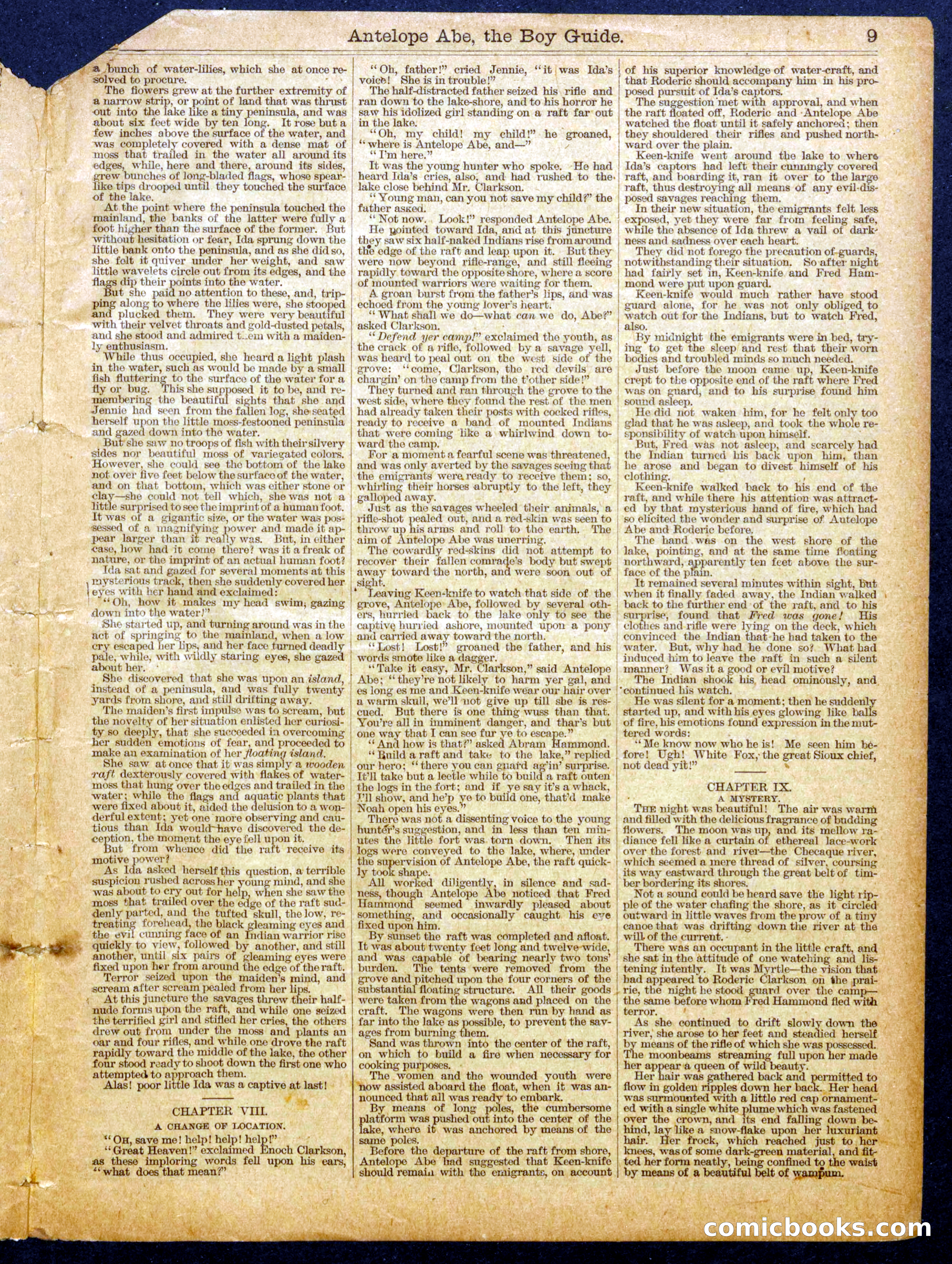 Beadle's Half Dime Library No. 1035 — page 9 of 16