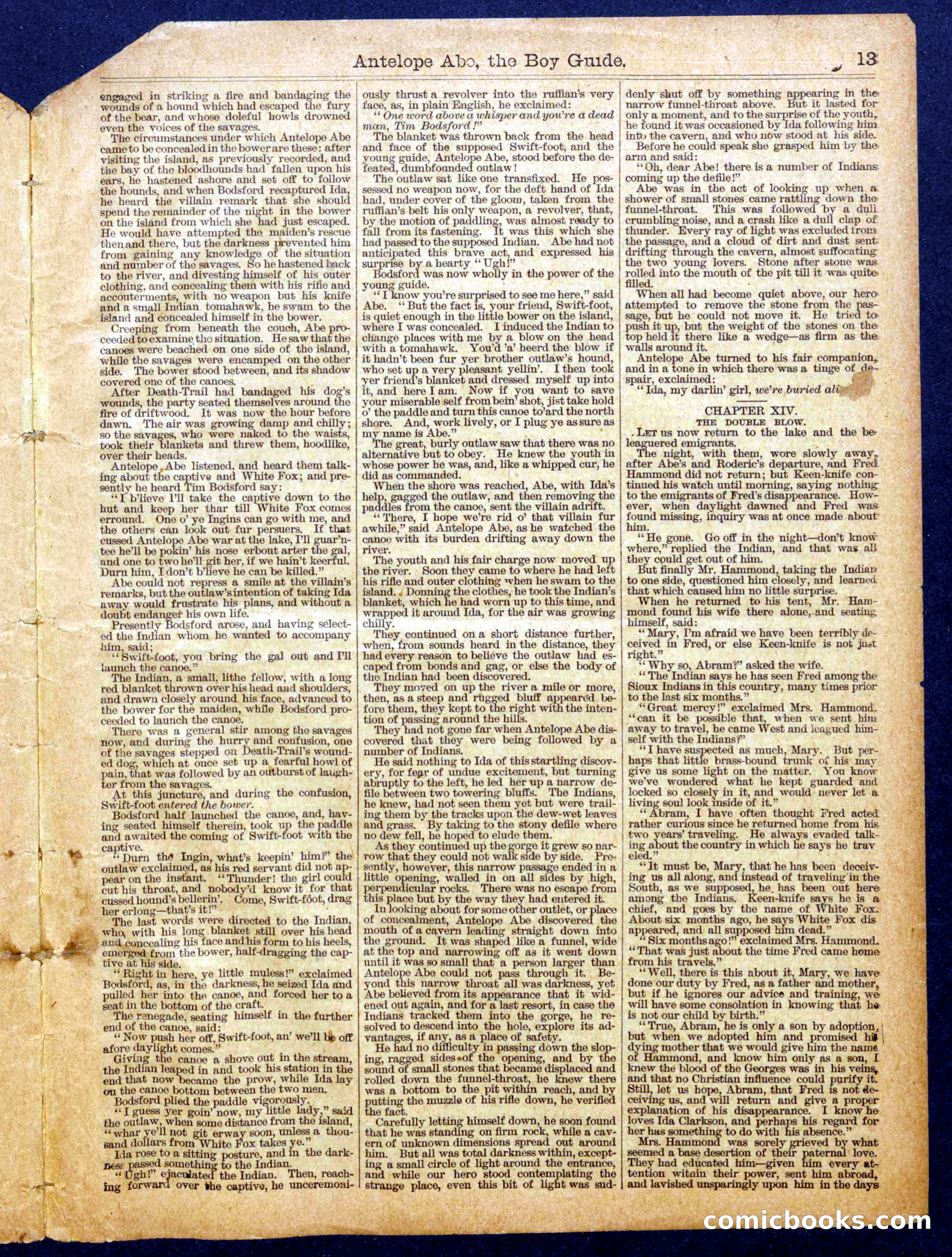 Beadle's Half Dime Library No. 1035 — page 13 of 16