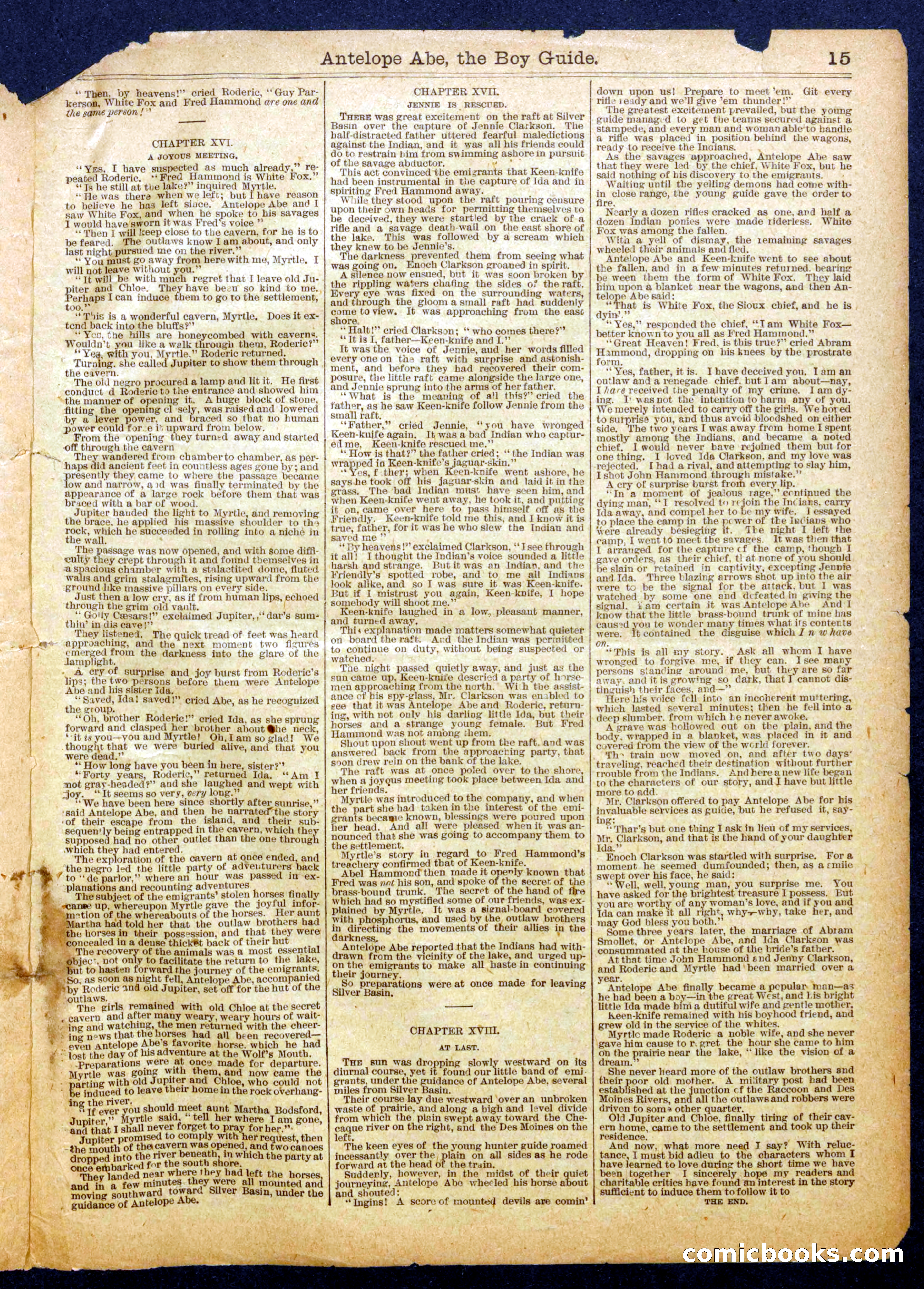 Beadle's Half Dime Library No. 1035 — page 15 of 16