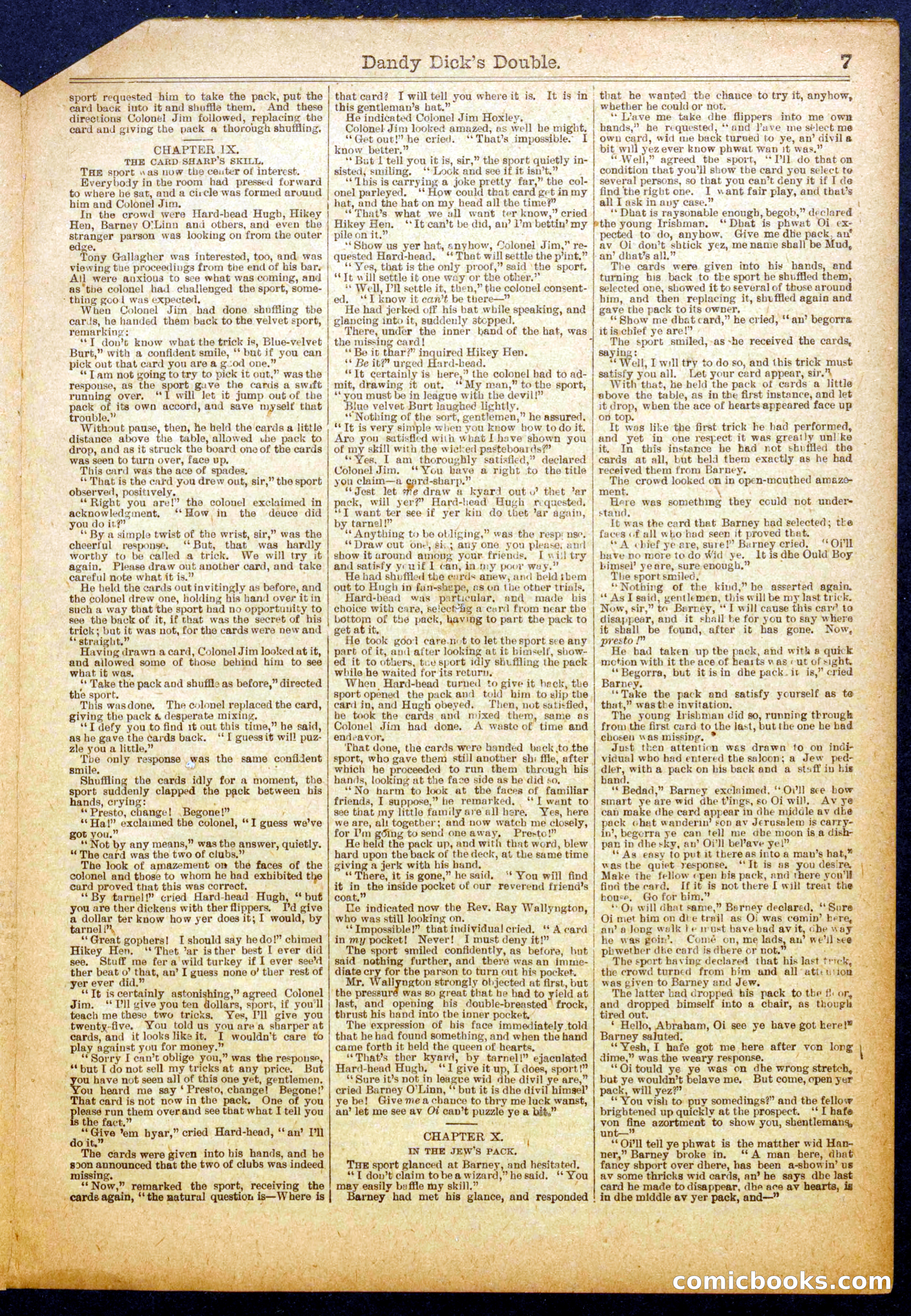 Beadle's Half Dime Library No. 1036 — page 7 of 16